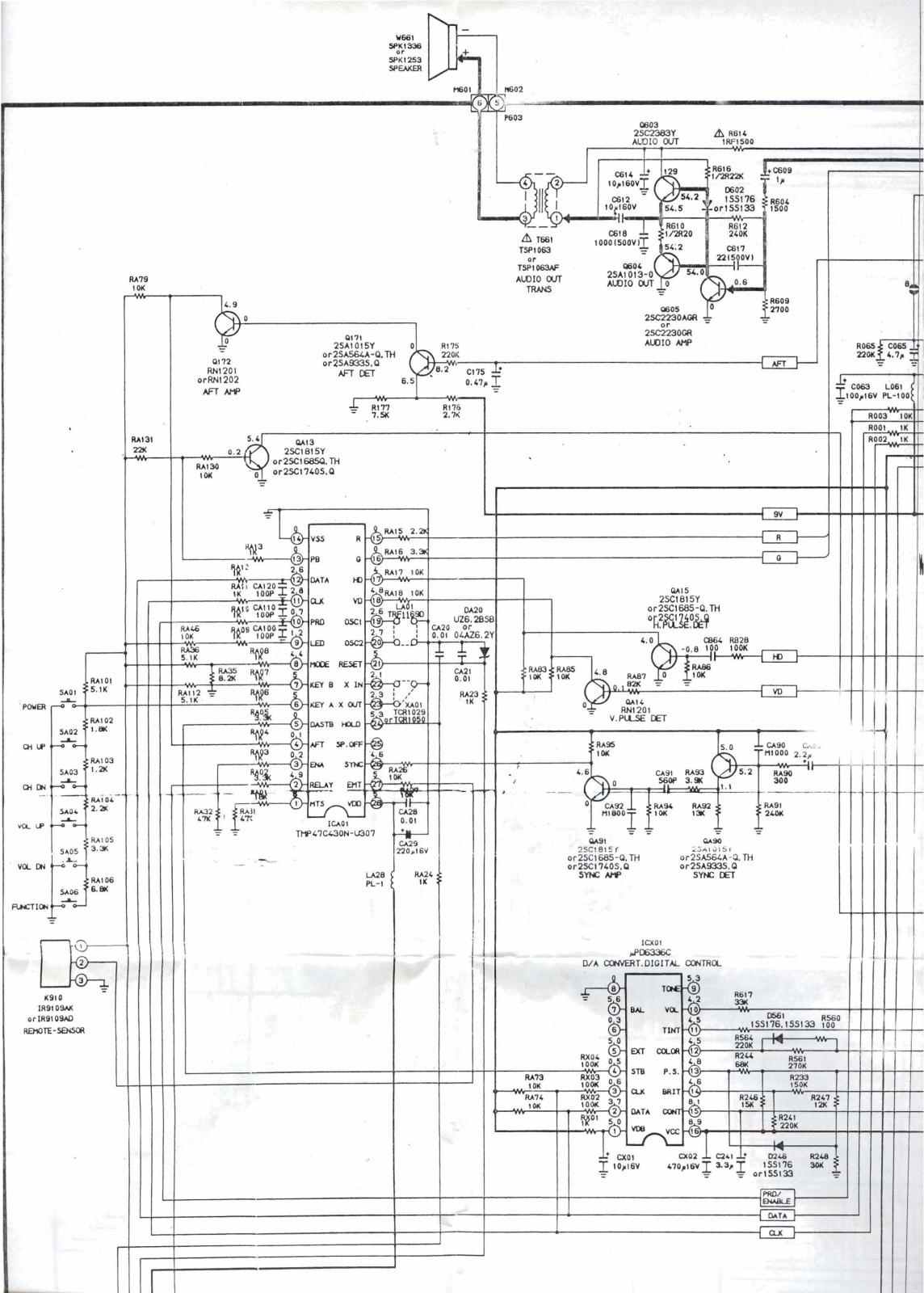 Toshiba CS20C25 Schematic