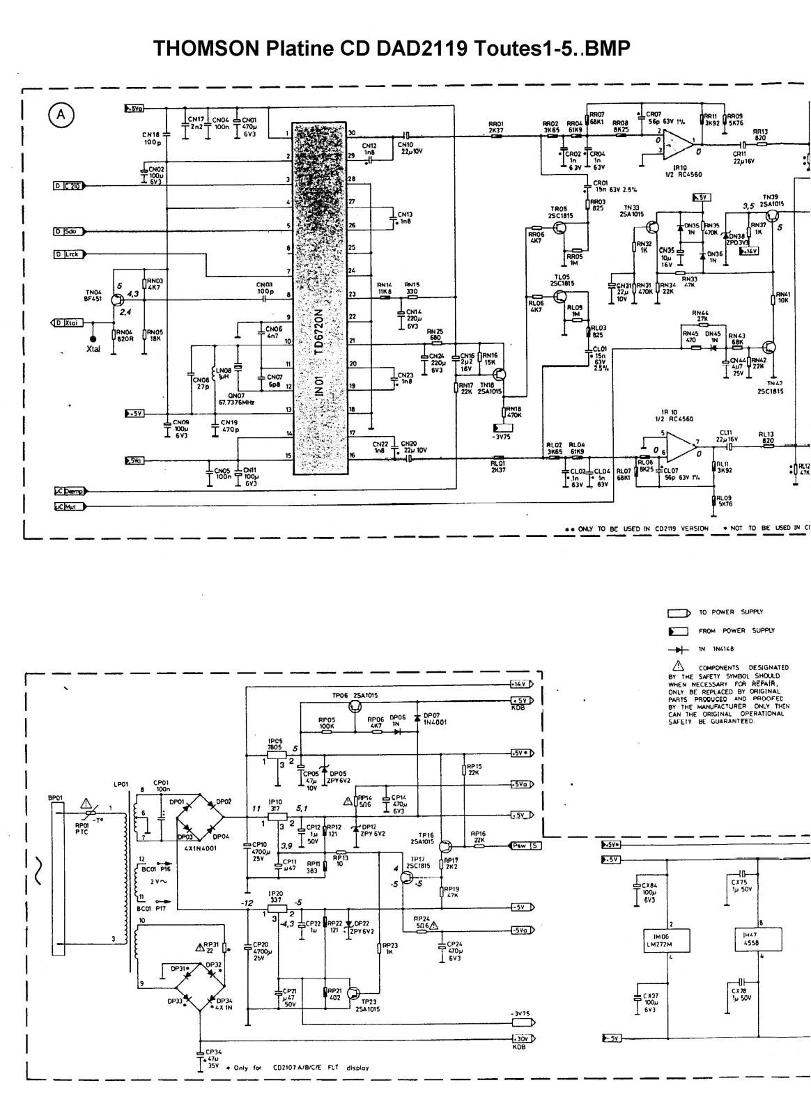 THOMSON DAD2119 Schematic