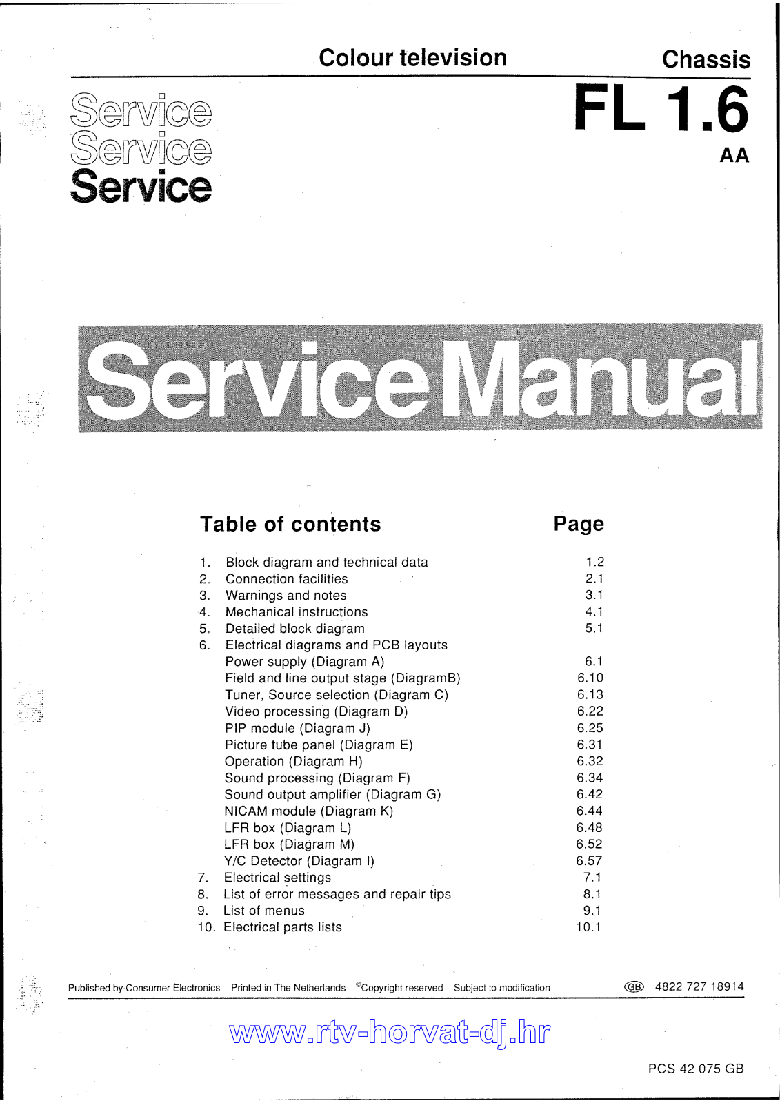 Philips _fl1.6aa, fl16_414 Datasheet - ManualMachine.com