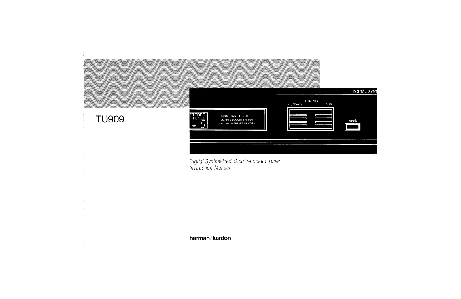 Harman kardon TU909 User Manual