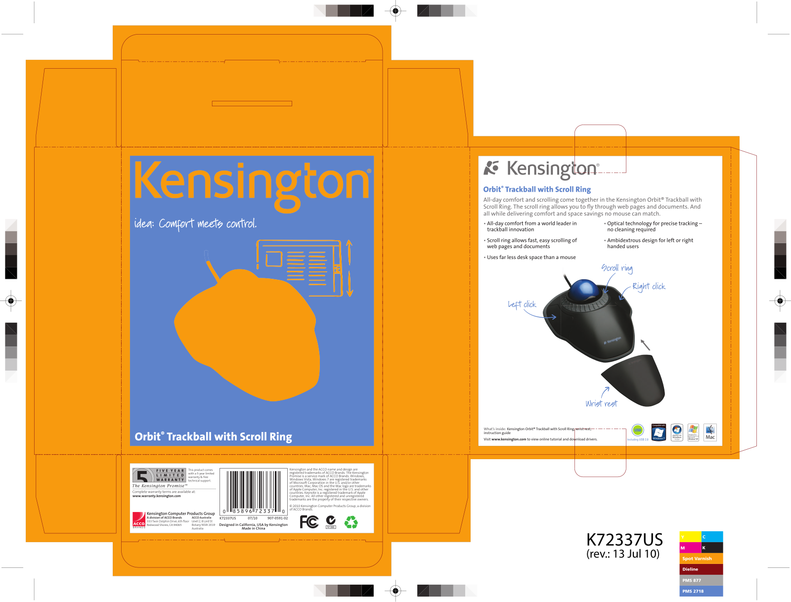 Kensington K72500WW Product Data Sheet