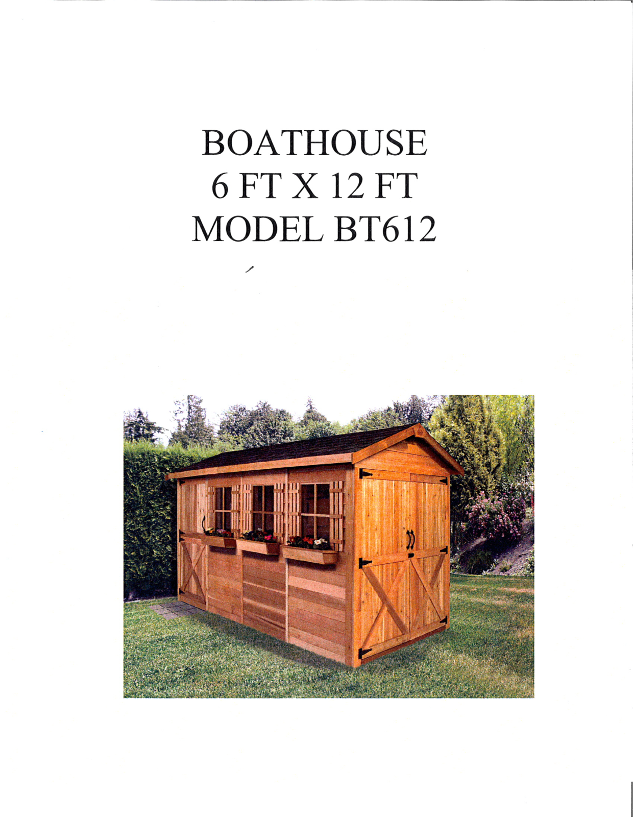 Cedarshed W001663396 Specifications - ManualMachine.com