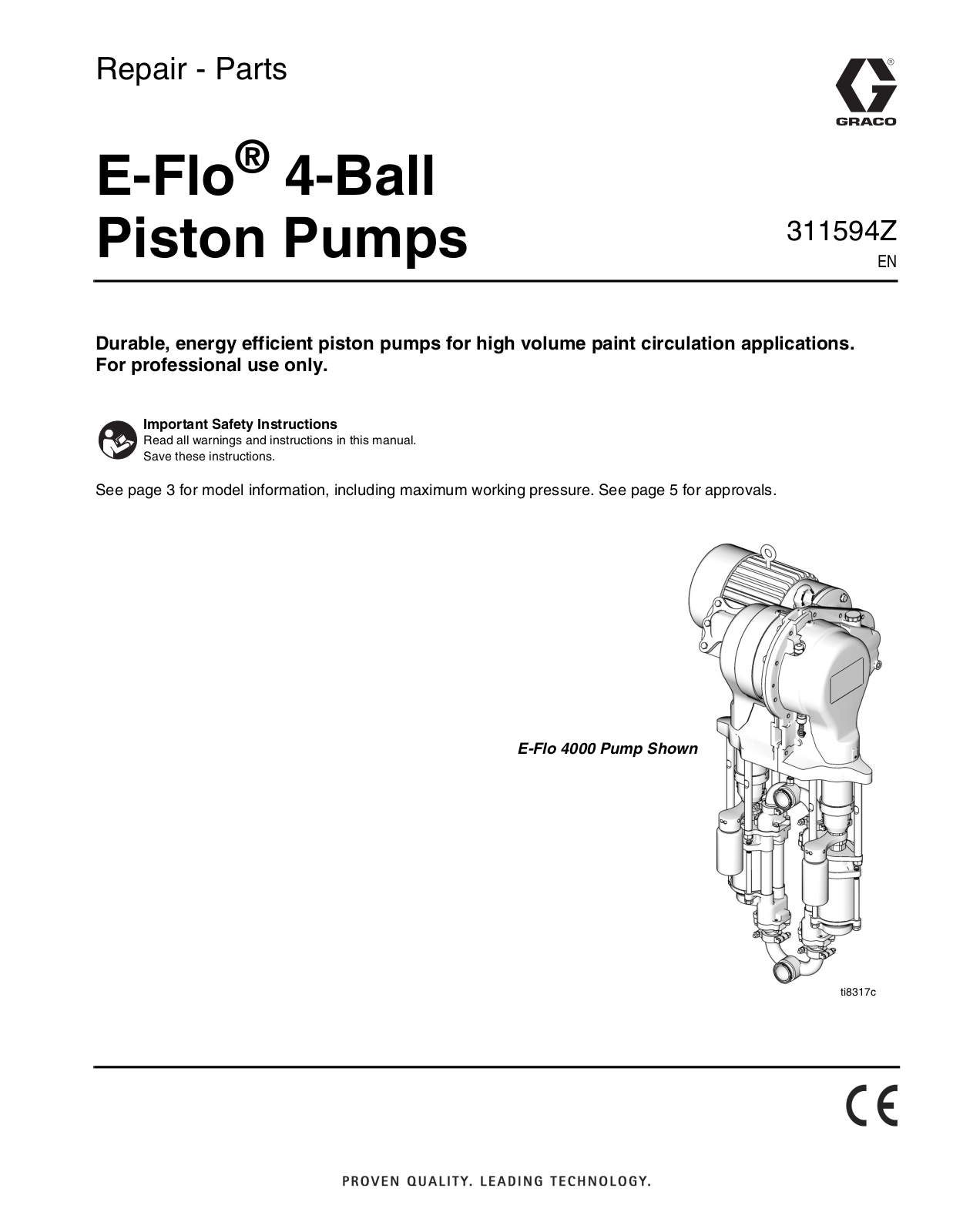 Graco E-FLO 4000 User Manual