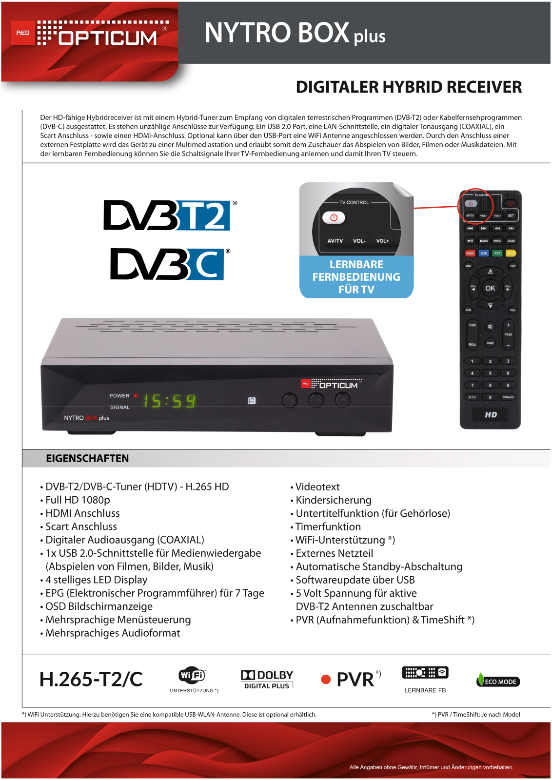 OPTICUM RED OPTICUM 23025 Datasheet - ManualMachine.com