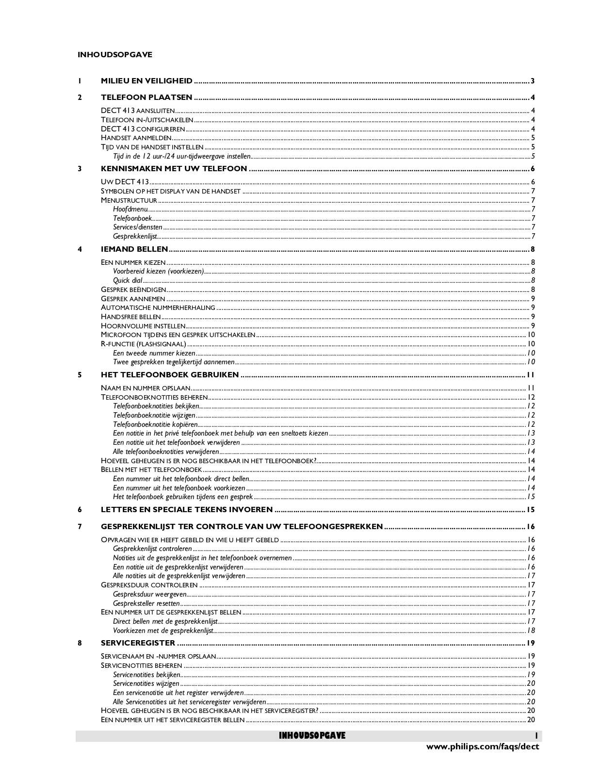 Philips DECT413 User Manual