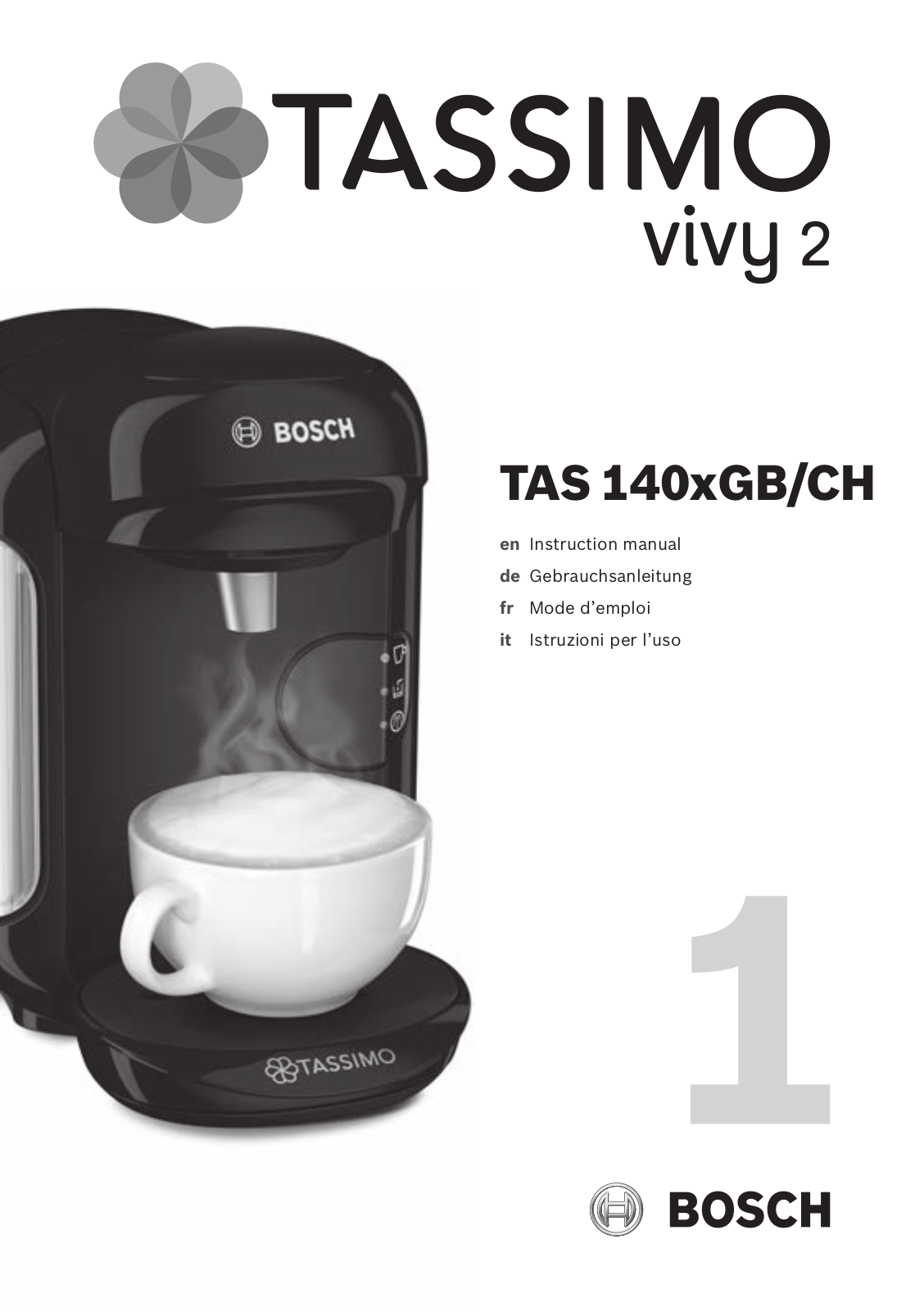 Bosch TAS1404CH, TAS1402CH, TAS1407CH, TAS1404GB, TAS1401GB Instructions for Use