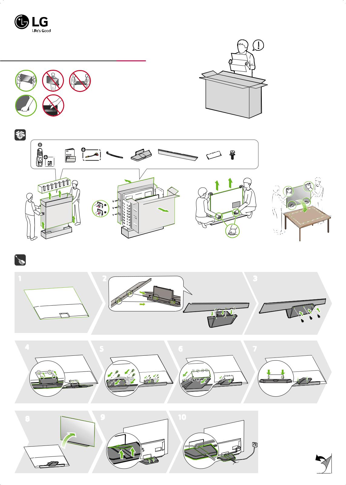 LG OLED65CXPSA, OLED55CXPSA, OLED55CXPDA, OLED65CXPDA Quick Setup Guide