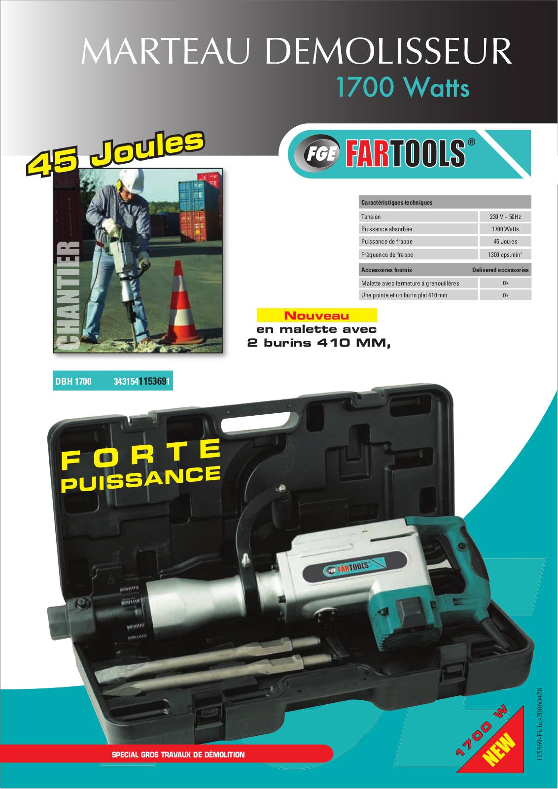 FARTOOLS DBH 1700 User Manual