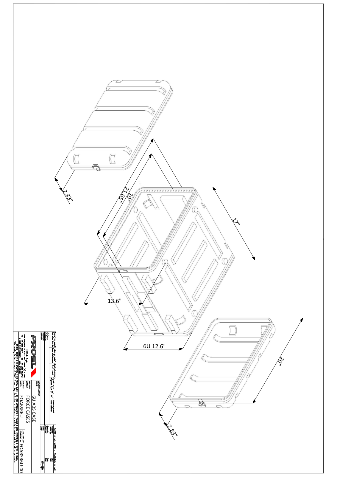 Proel FOABSR6U Drawing