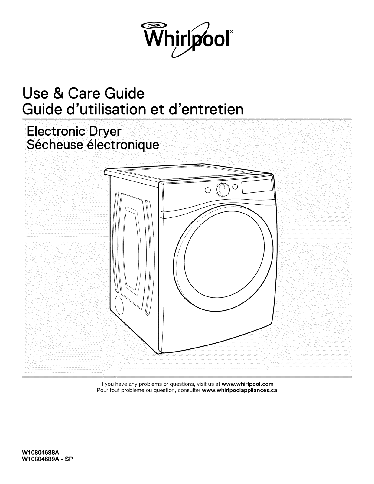 Whirlpool WED8540FW0, WGD81HEDW1, YWED92HEFC2, WGD7505FW0, YWED92HEFW2 Owner’s Manual