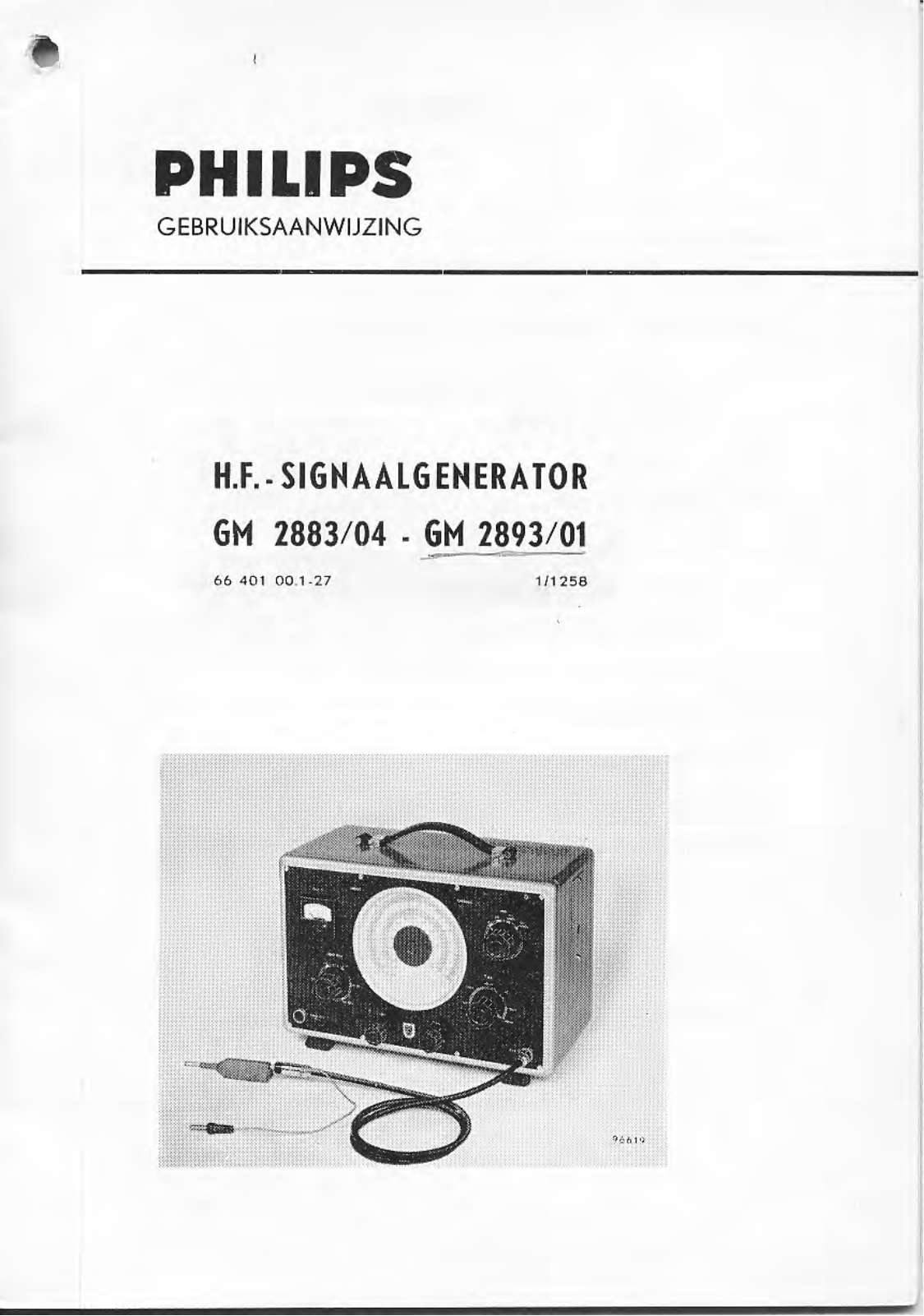 Philips GM2893 User Manual