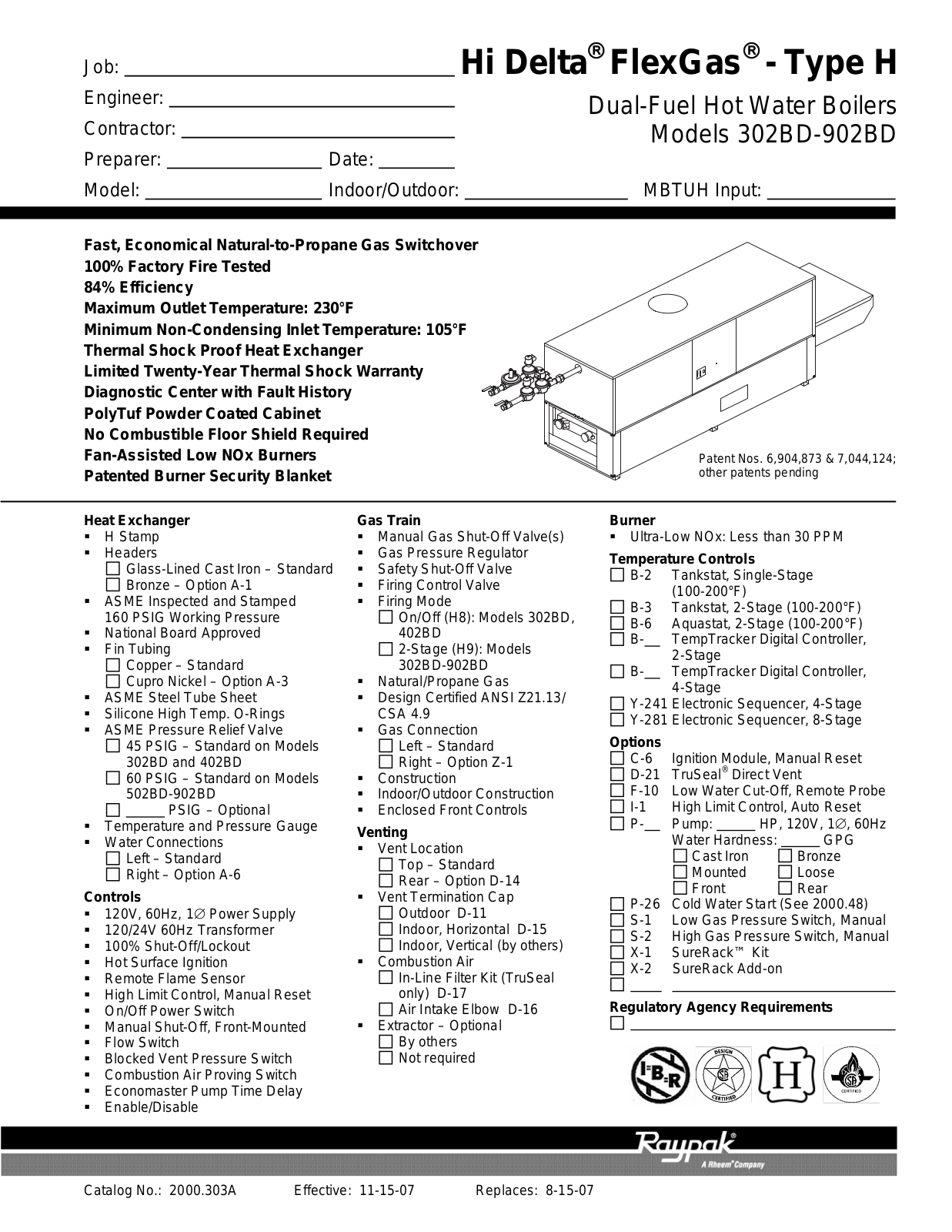 Raypak 302BD-902BD User Manual