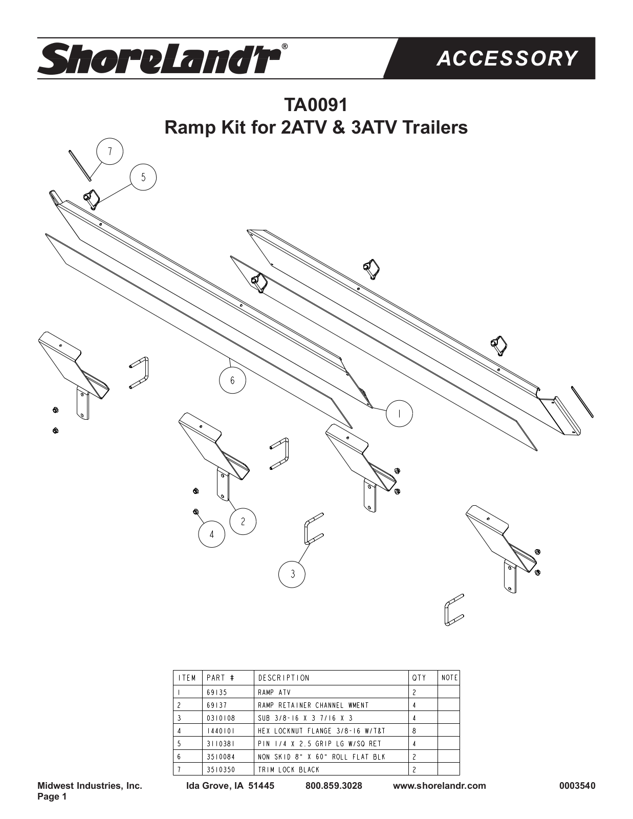 ShoreLand'r TA0091 User Manual