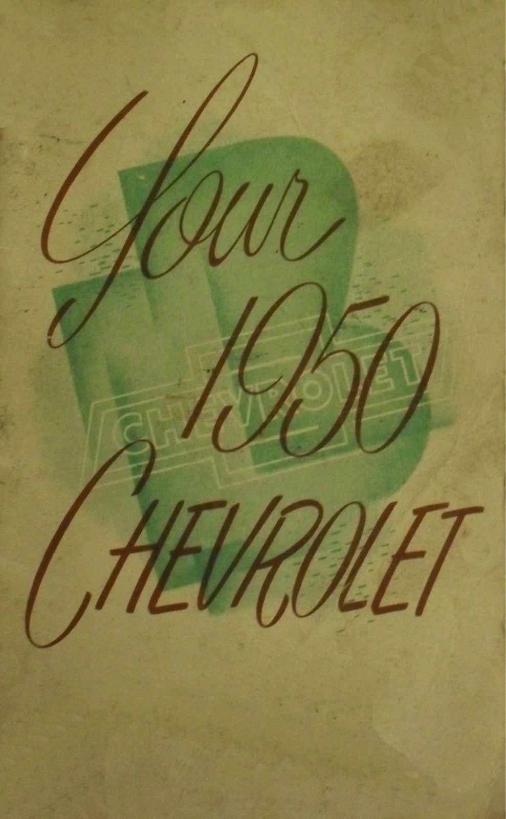 Chevrolet 1950 Operating Instructions