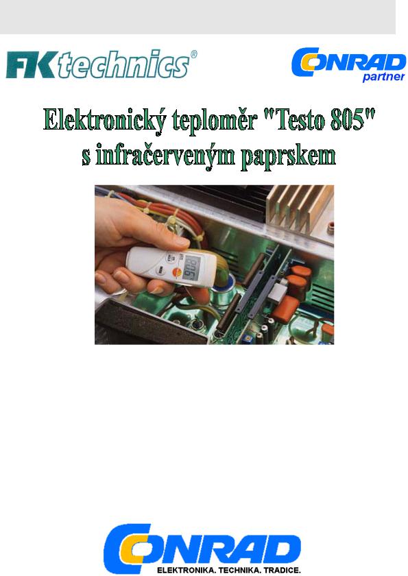 testo 805 User guide