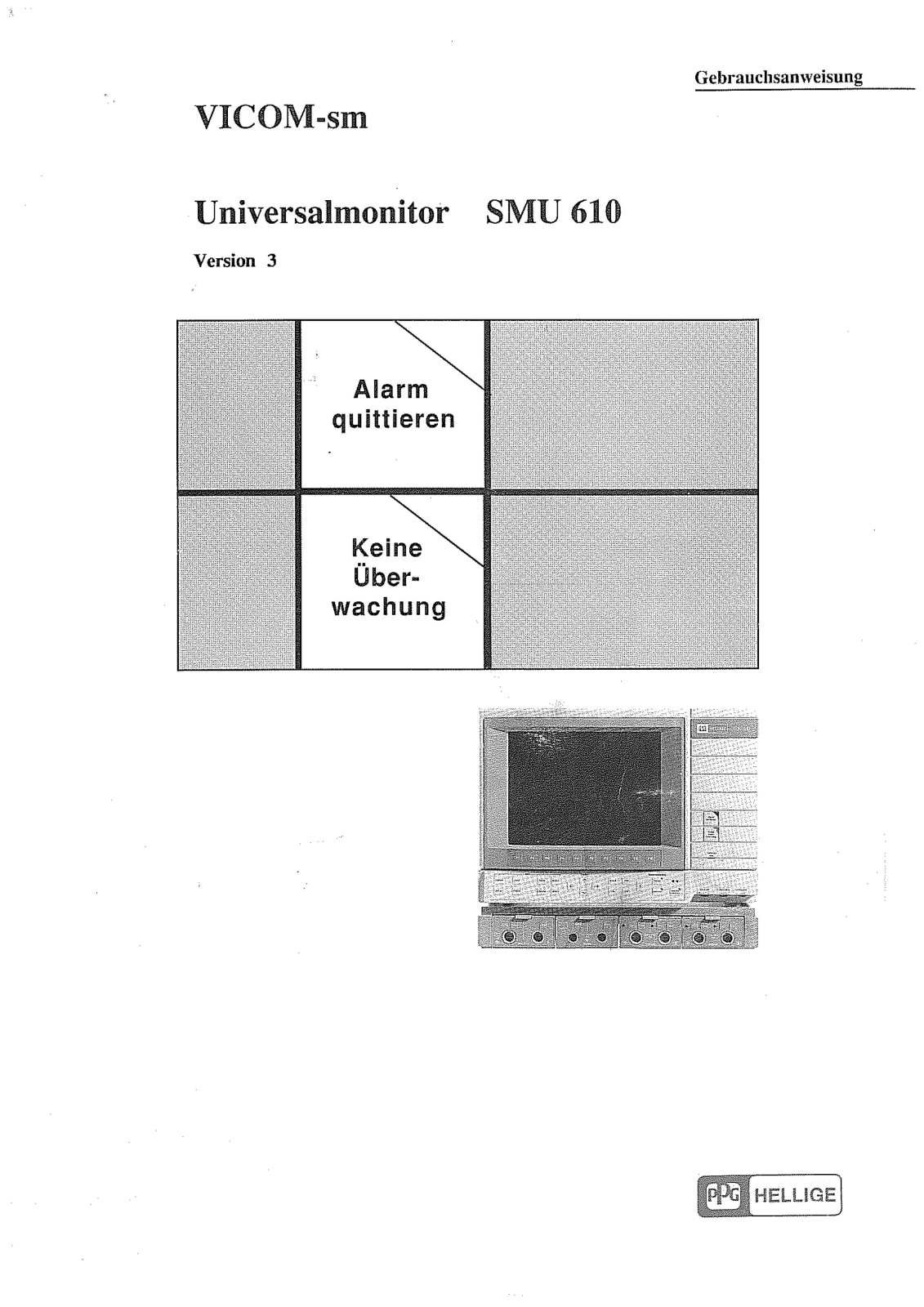 Hellige SMU 610 Bedienungsanleitung