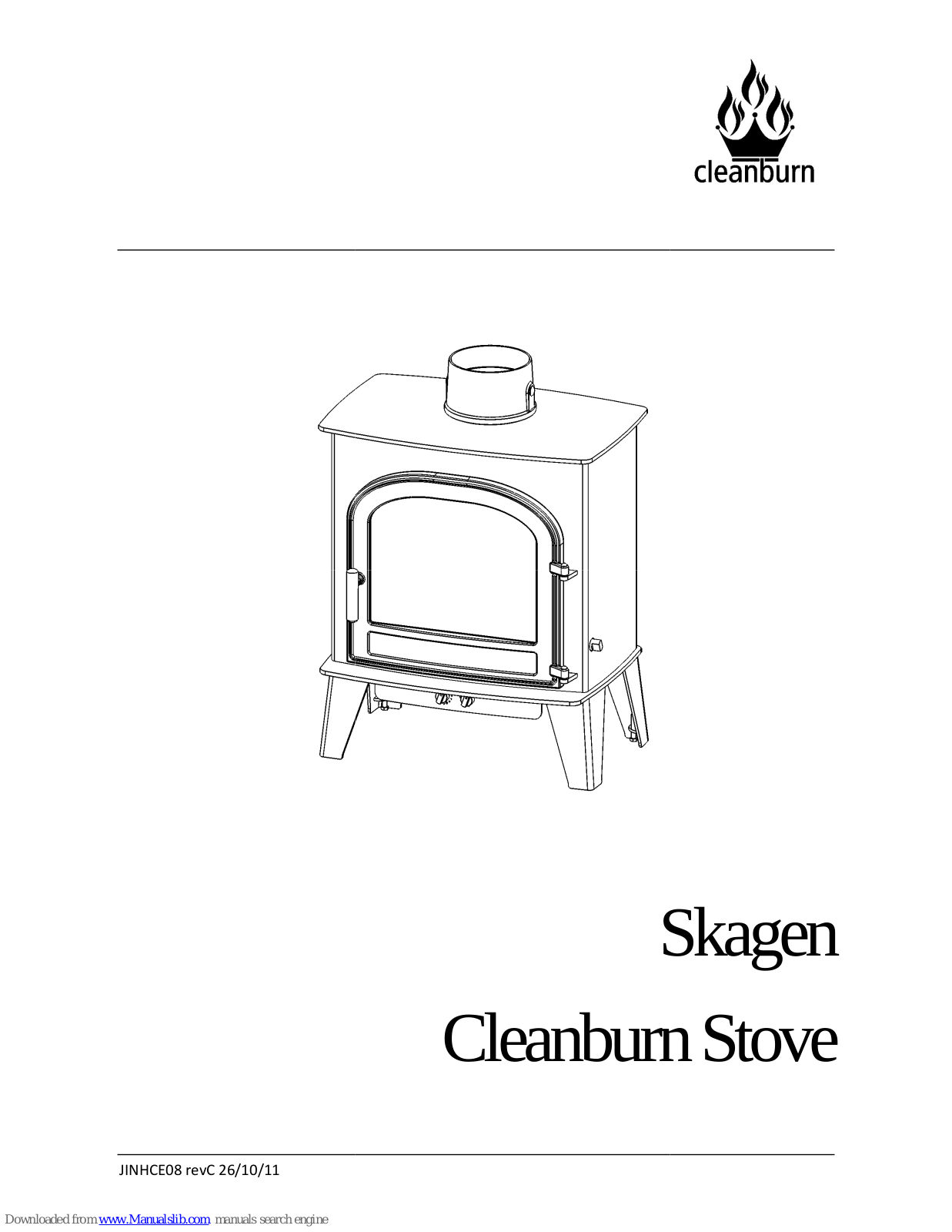 Cleanburn Skagen Installation & Operating Instructions Manual