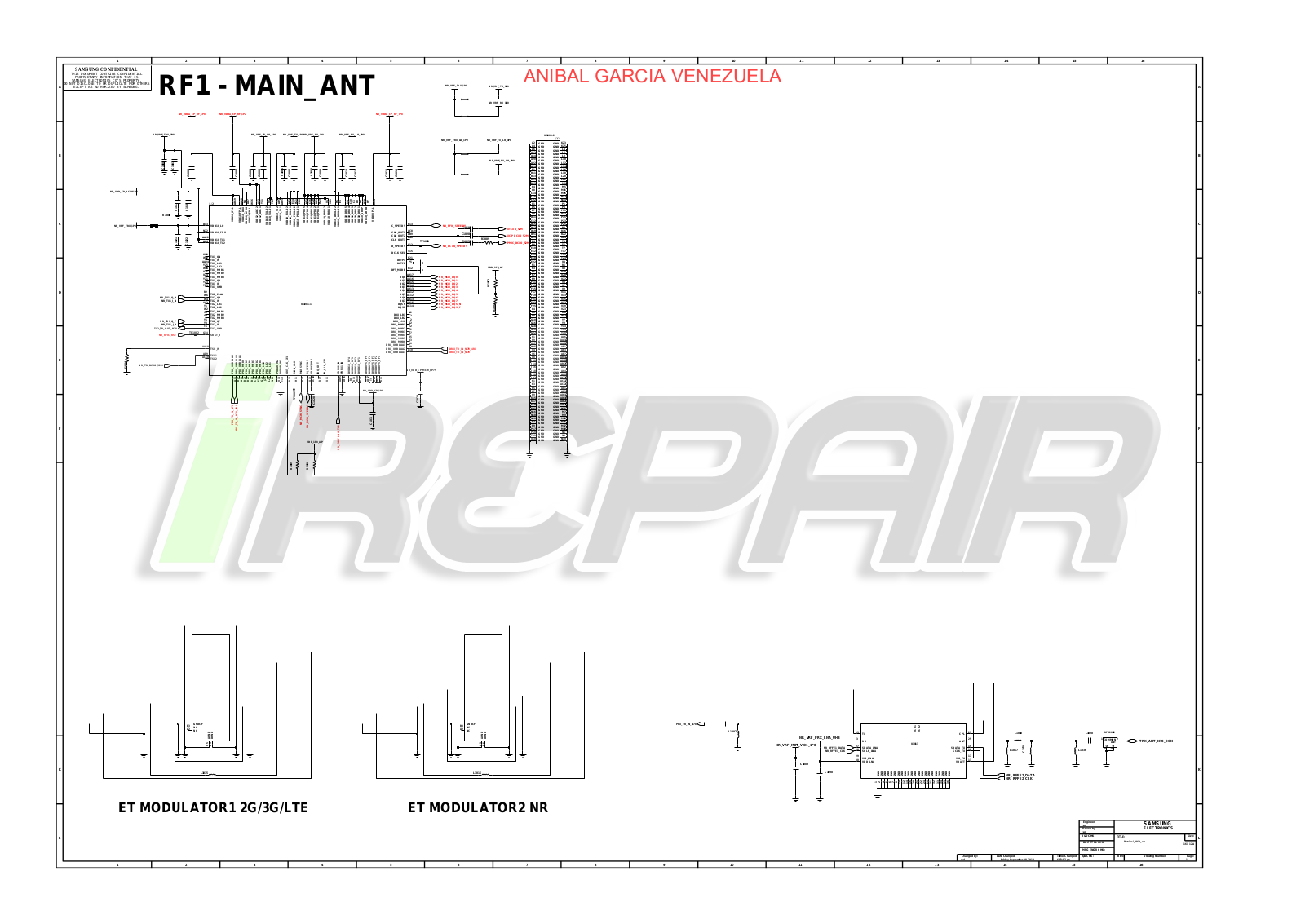 Samsung Galaxy Note 10+ Schematic Diagram