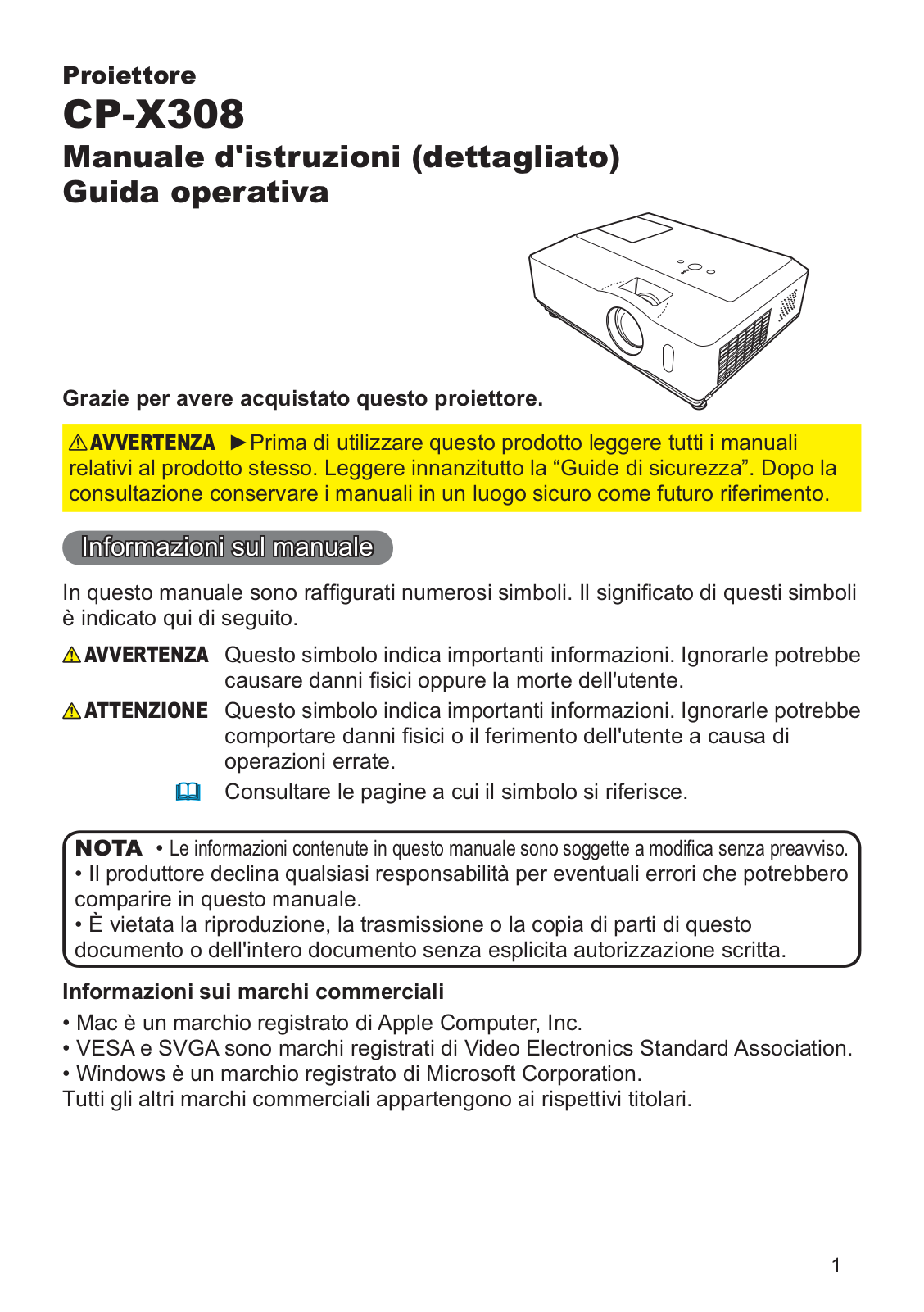 Hitachi CP-X308WF User Manual