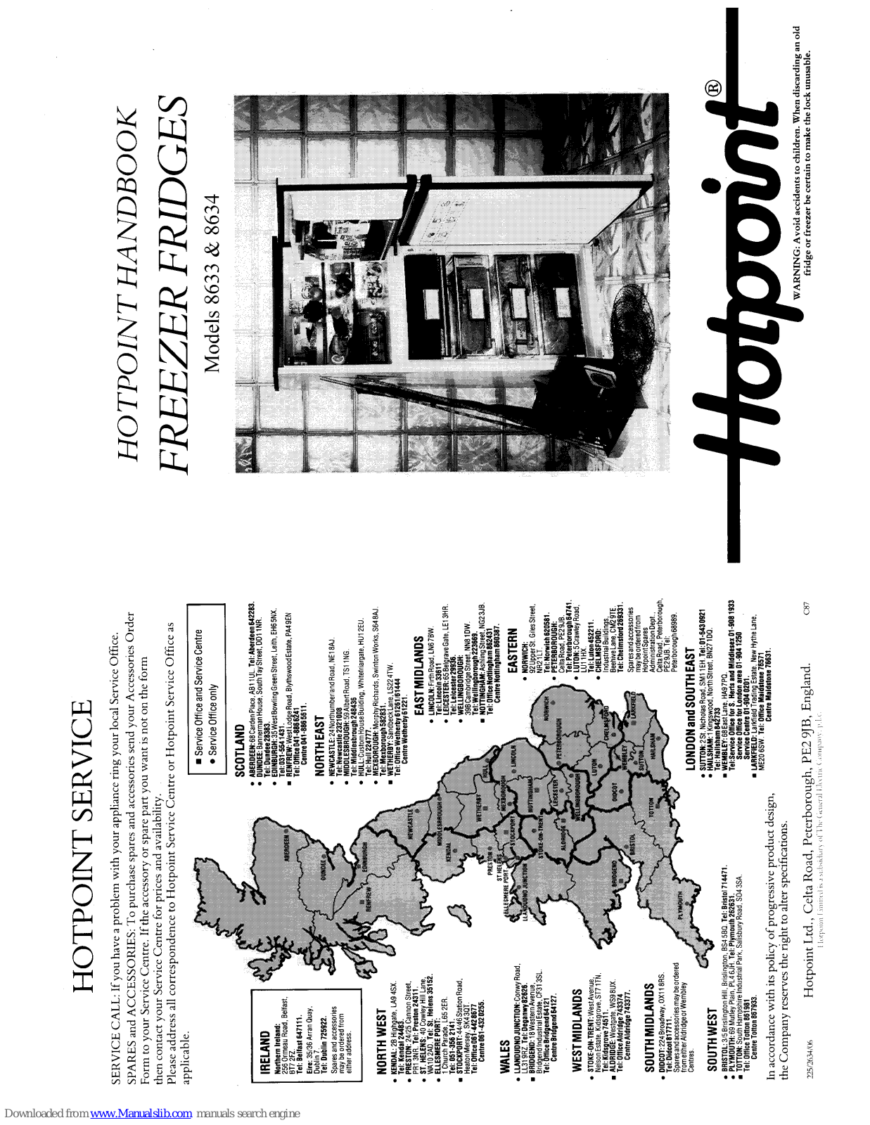 Hotpoint 8633 Handbook