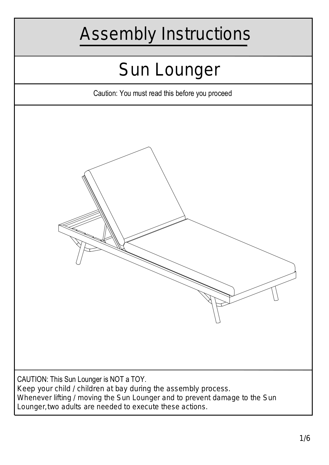 Union Rustic FOME7535 Assembly Instructions - ManualMachine.com