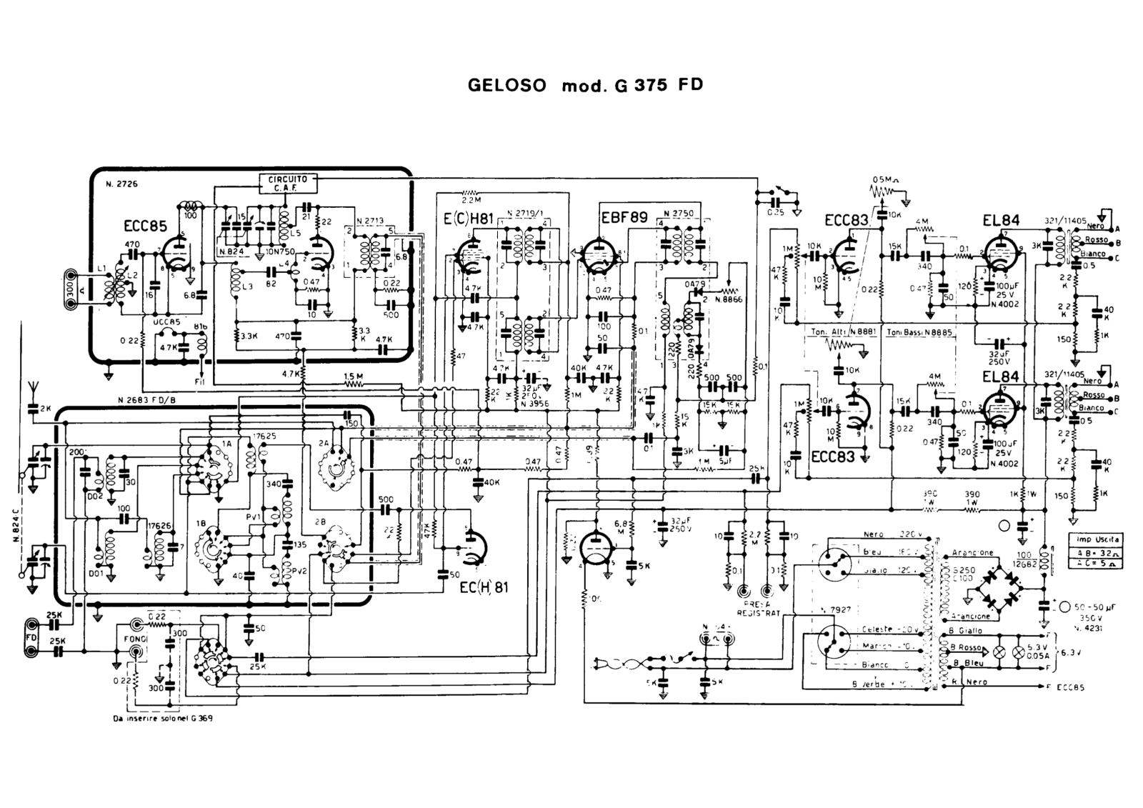 Geloso g375fd schematic