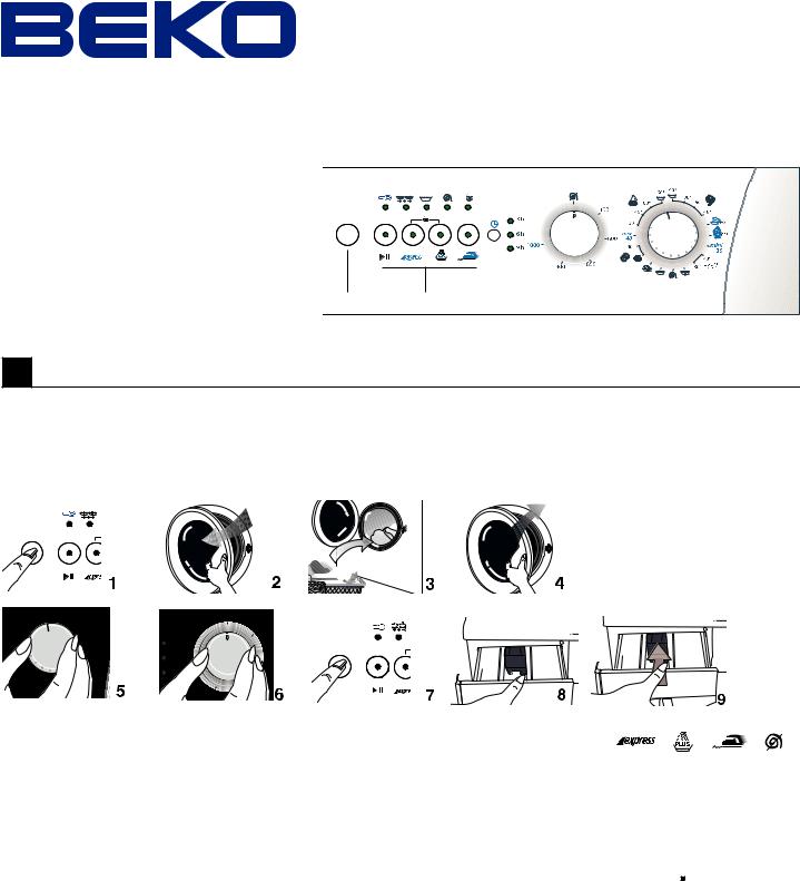 Beko WMD 25080 T, WMD 25100 TBL, WMD 25100 TS, WMD 25080 TS, WMD 25060 R Manual