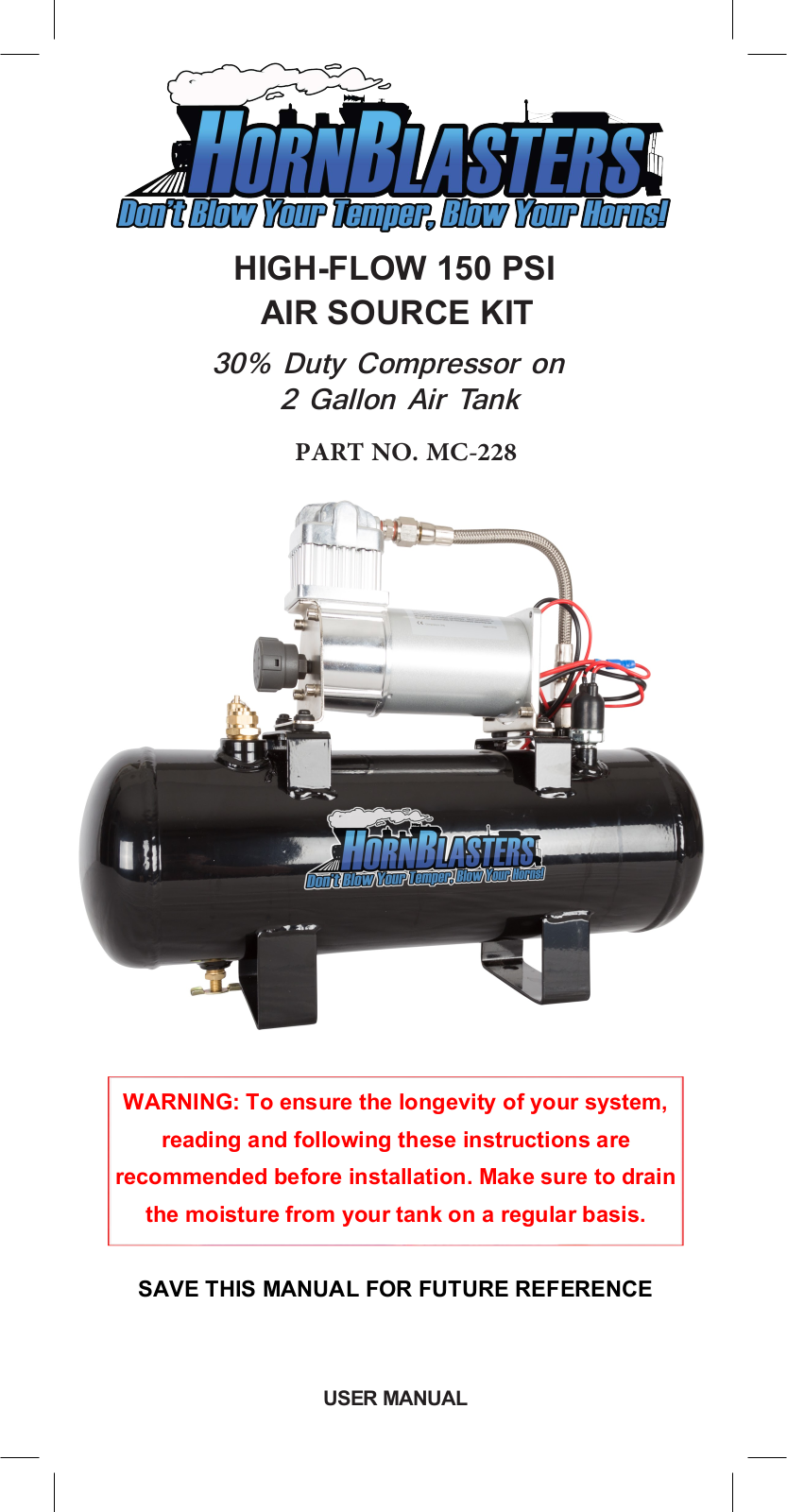 HornBlasters MC-228 User Manual