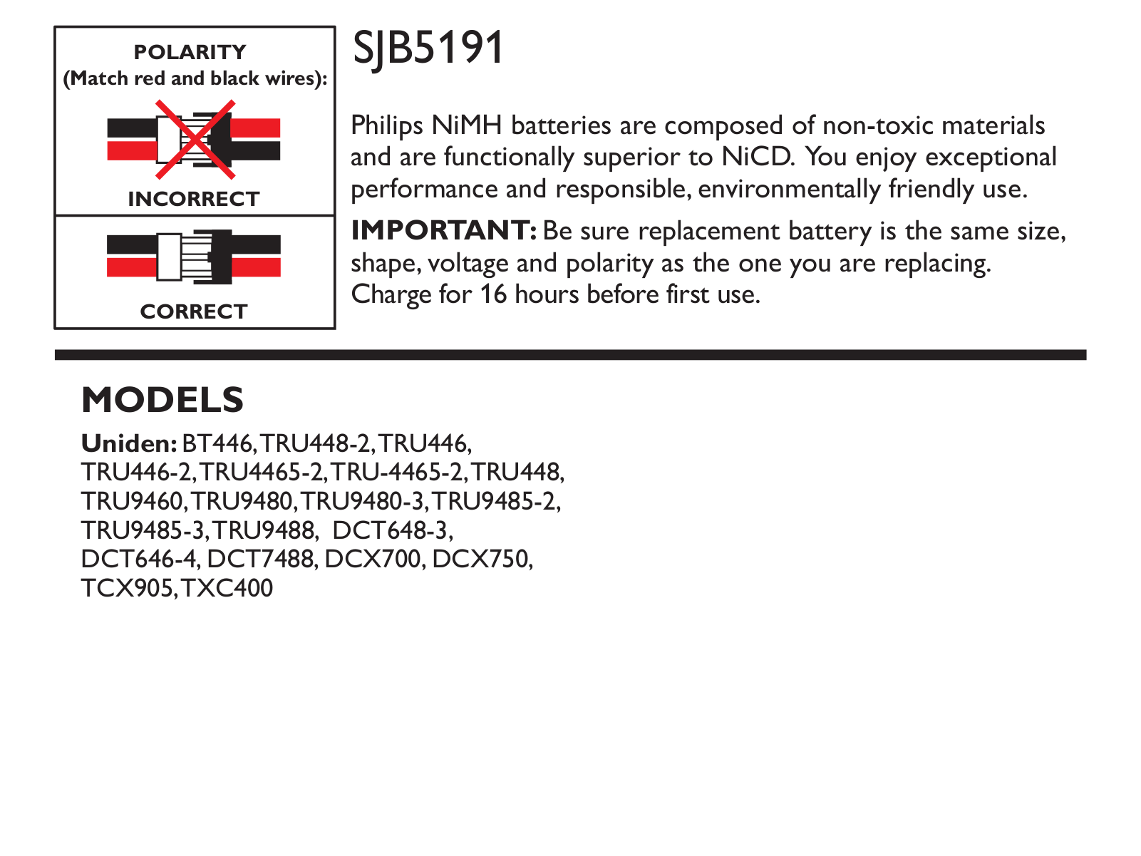 Philips SJB5191-37 User Manual