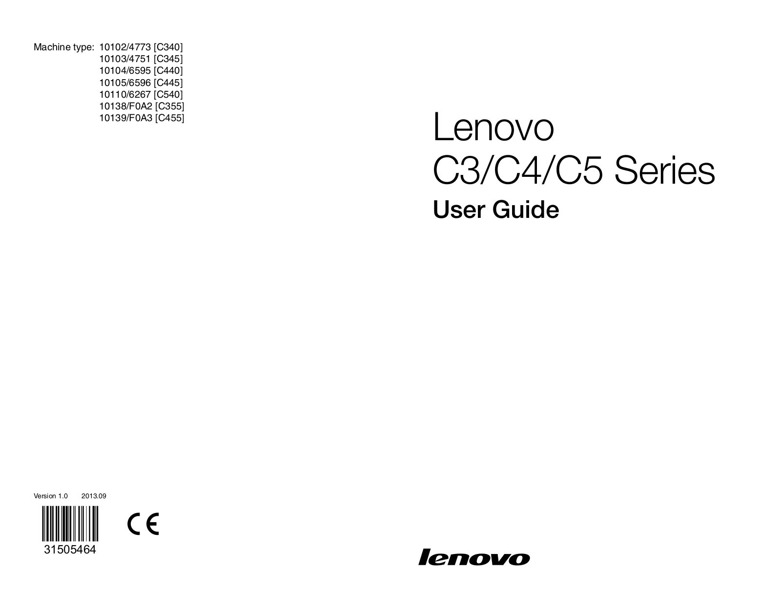 Lenovo C455 User Manual