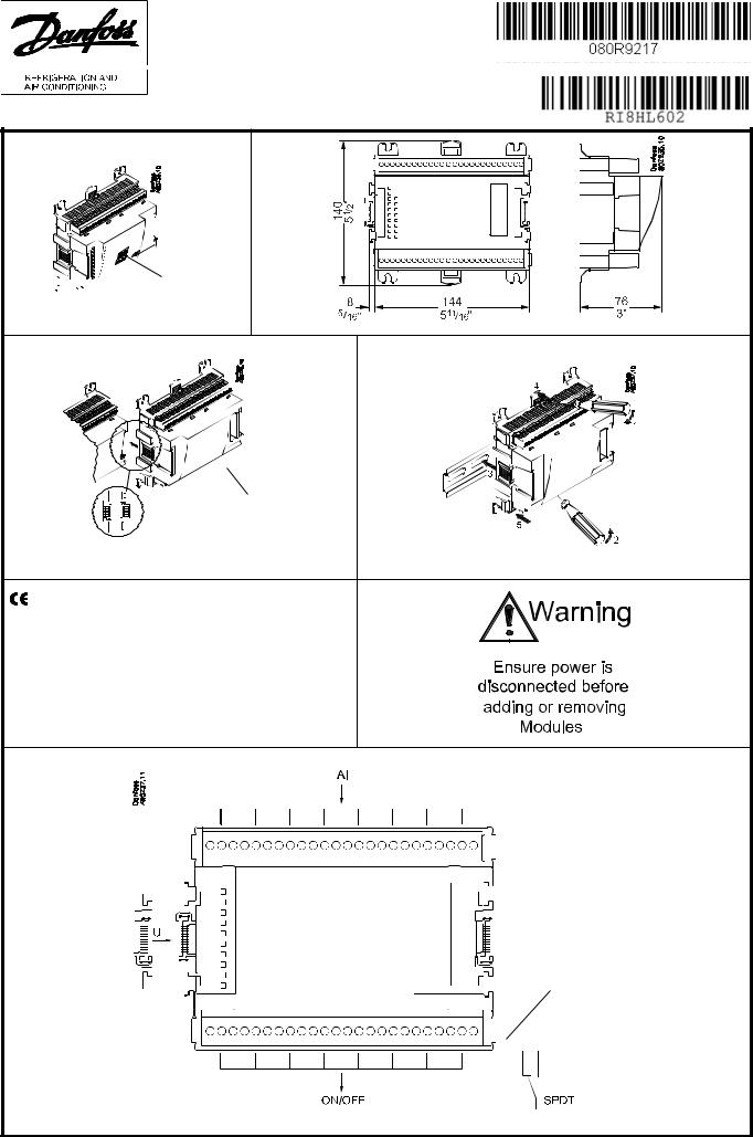 Danfoss AK-XM 205A Installation guide