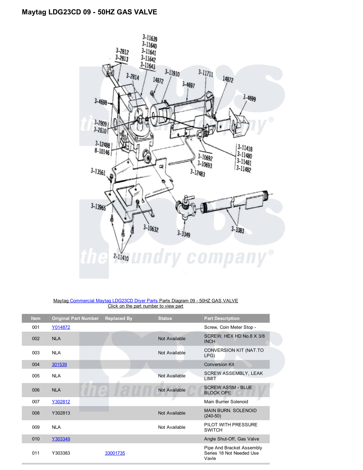 Maytag LDG23CD Parts Diagram