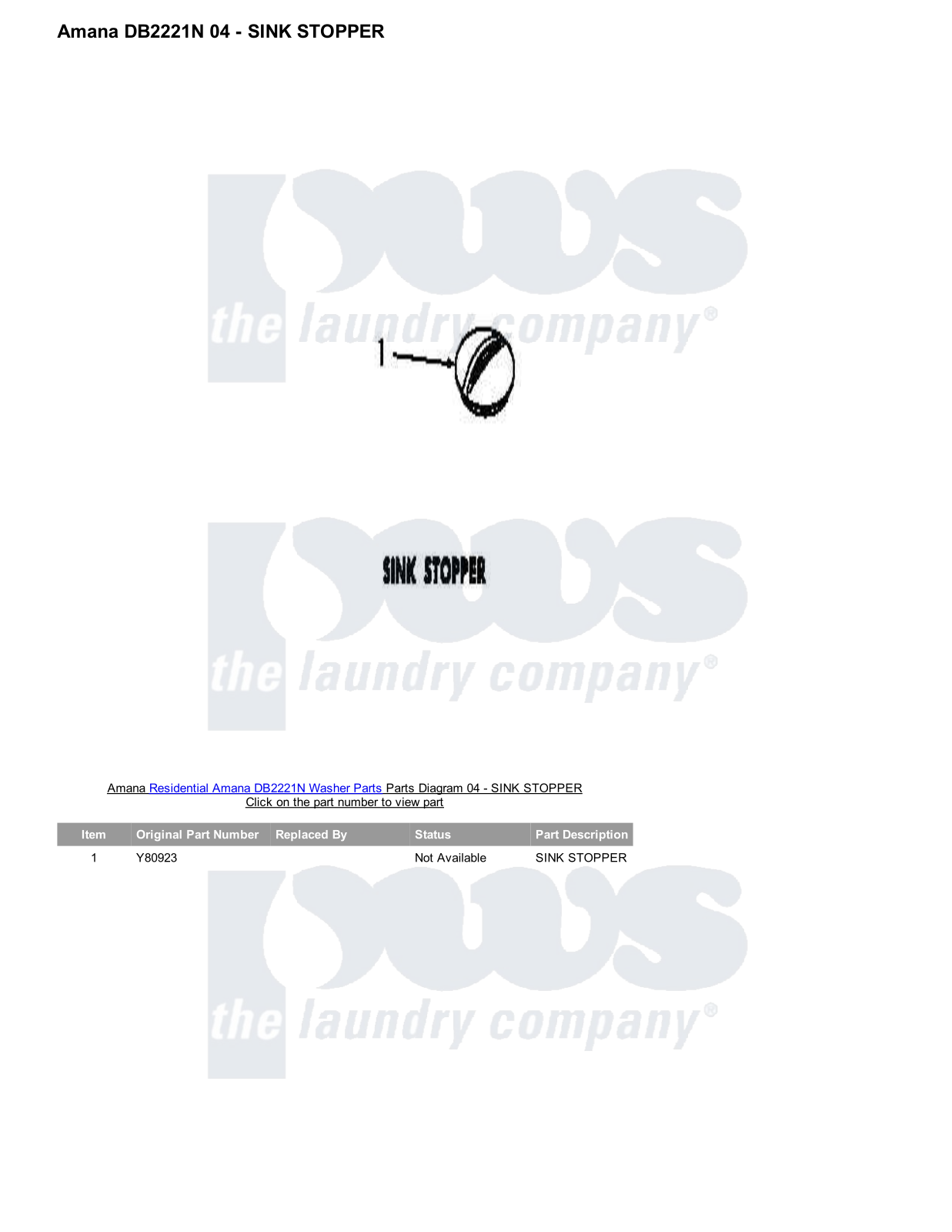 Amana DB2221N Parts Diagram