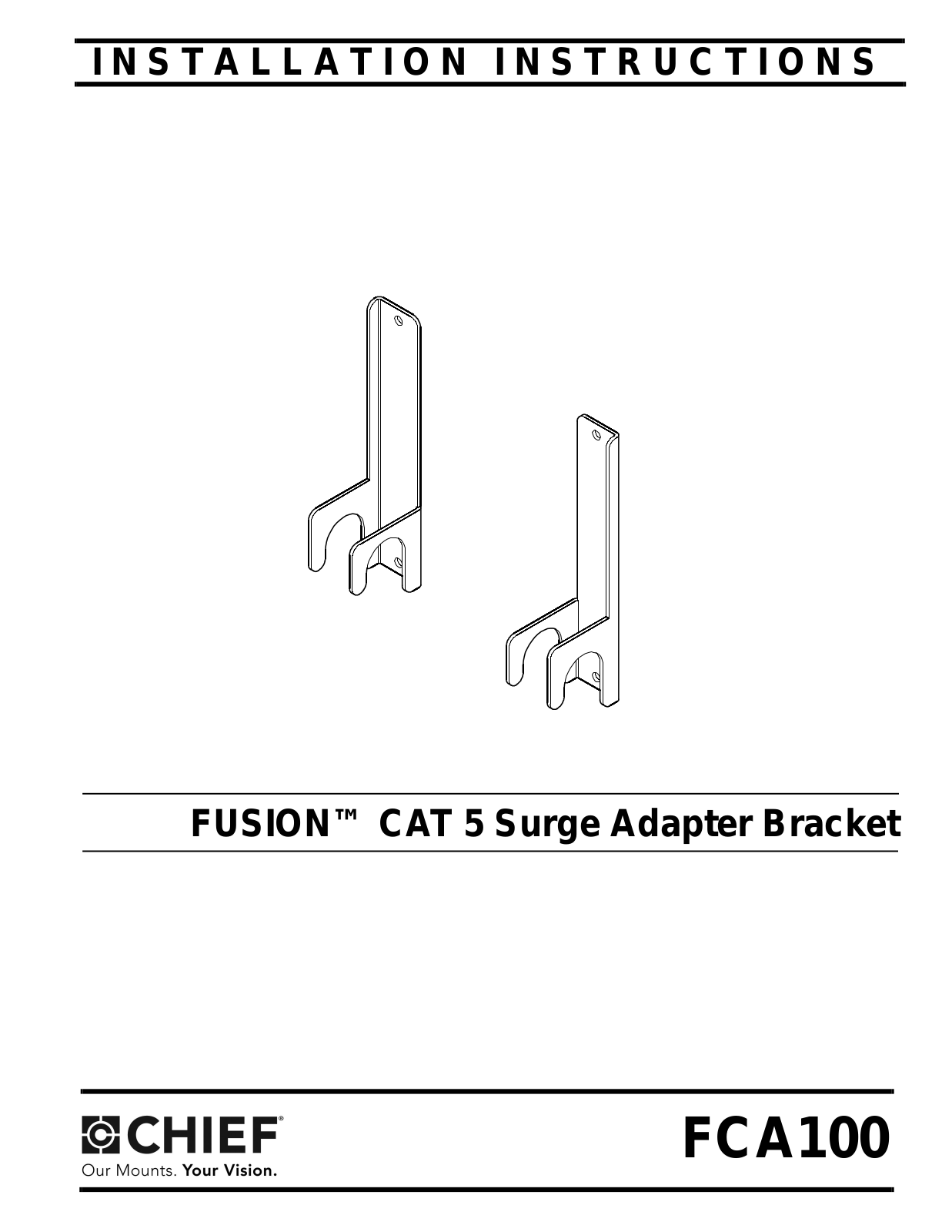 CHIEF FCA100 User Manual