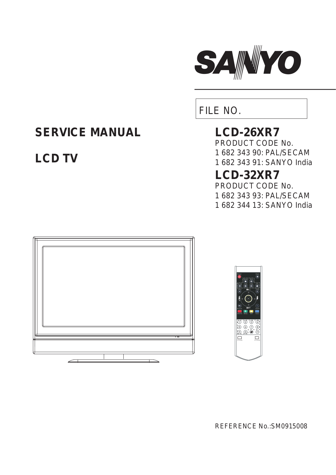 Sanyo 32XR7 Schematic