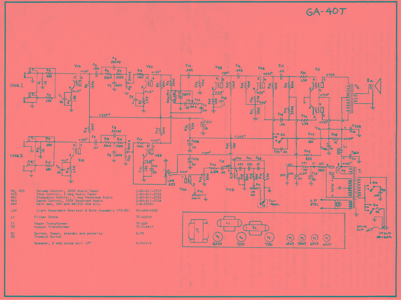 Gibson ga40t schematic