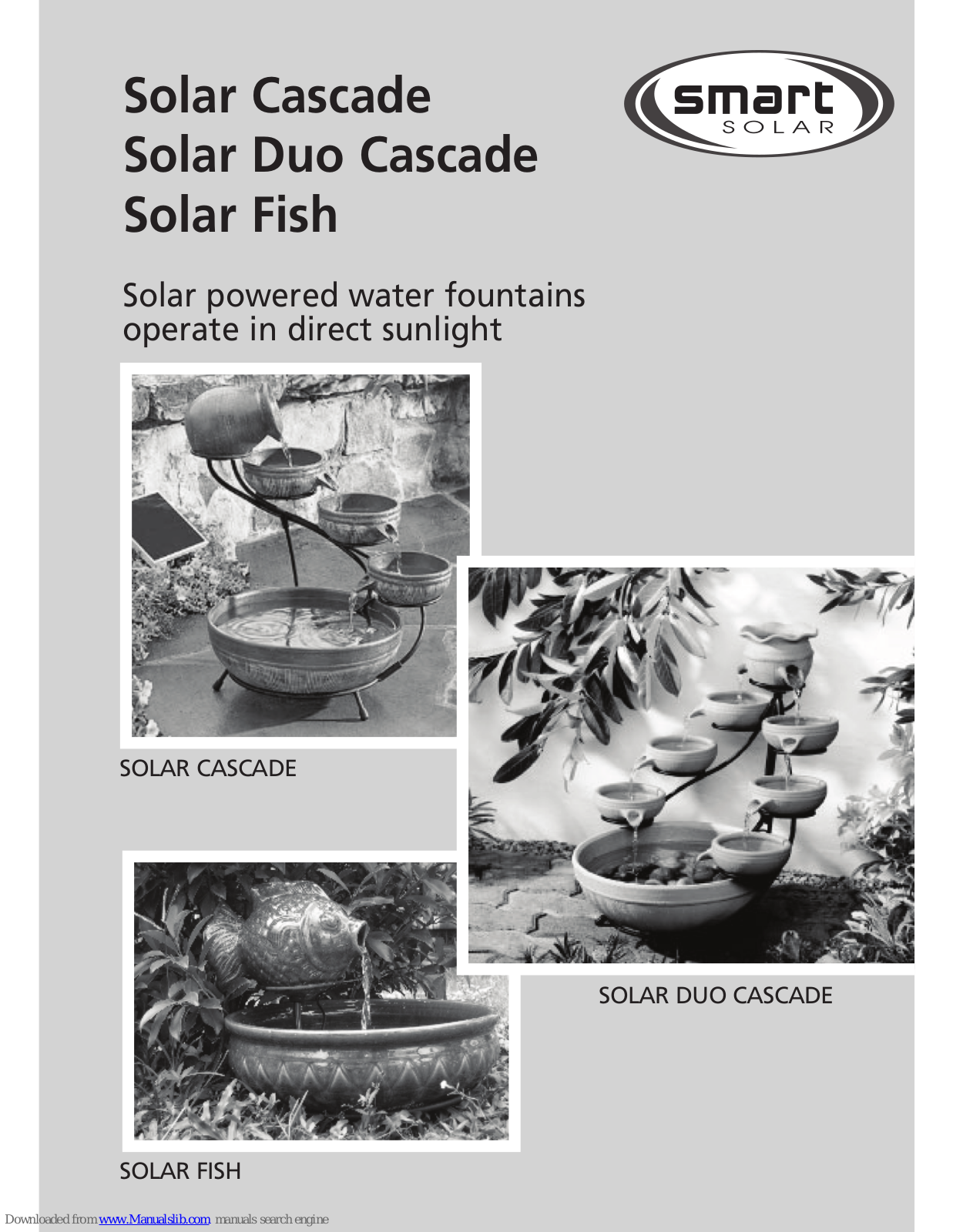 Smart Solar Solar Duo Cascade, Solar Fish Instruction Manual