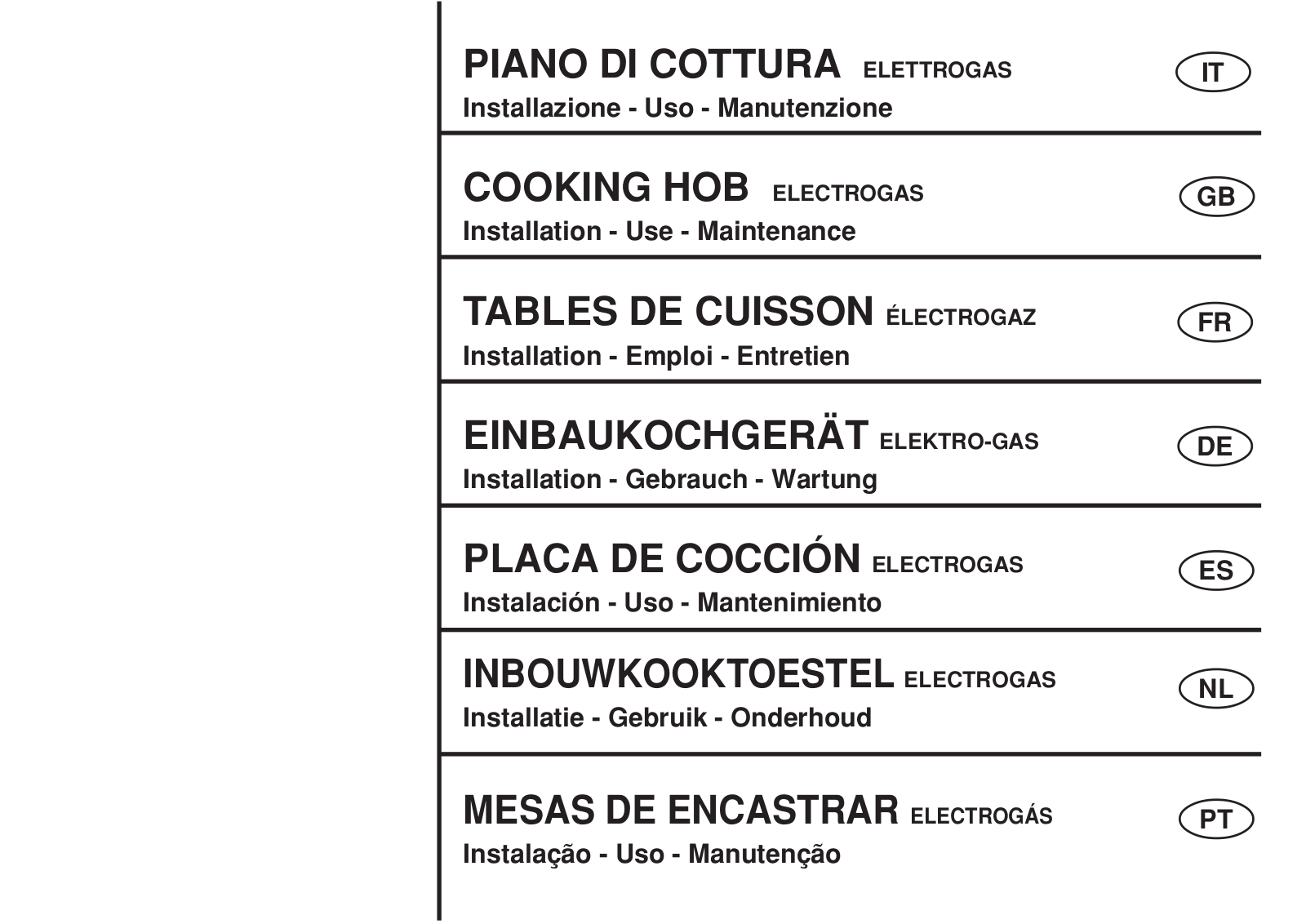 De dietrich DTE795X User and installation Manual