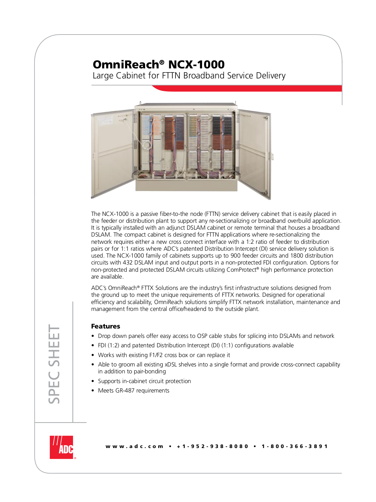 ADC NCX-1000 User Manual