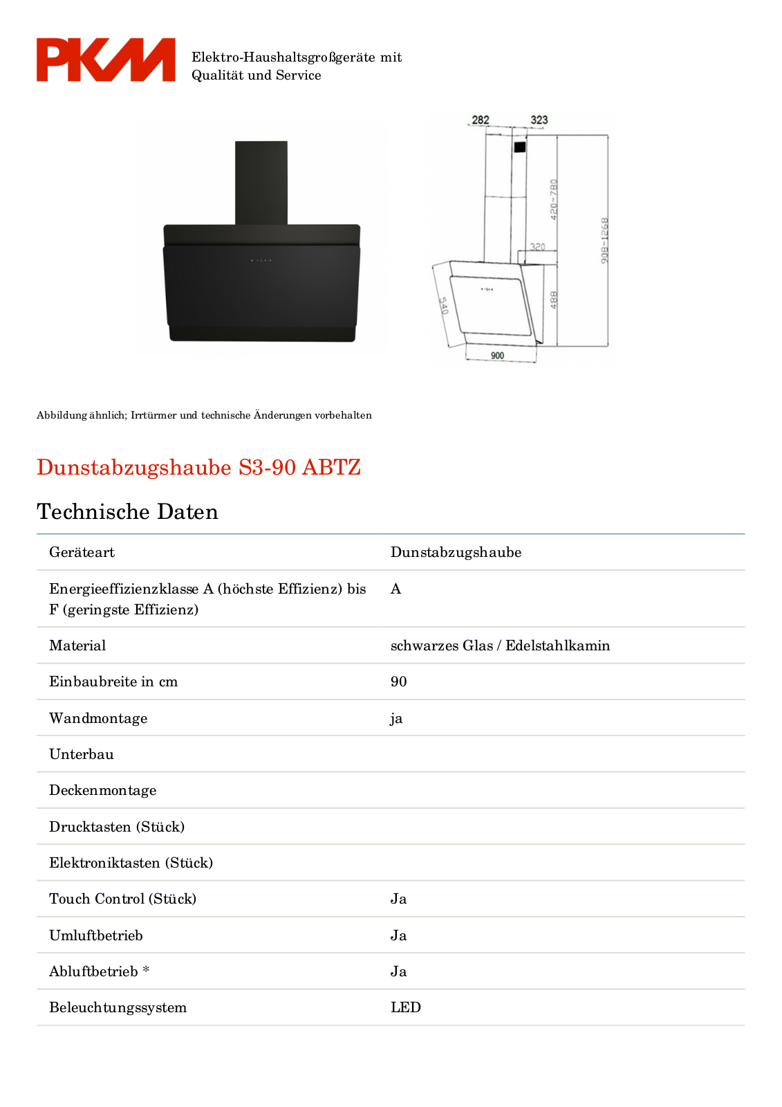 PKM S3-90 User Manual