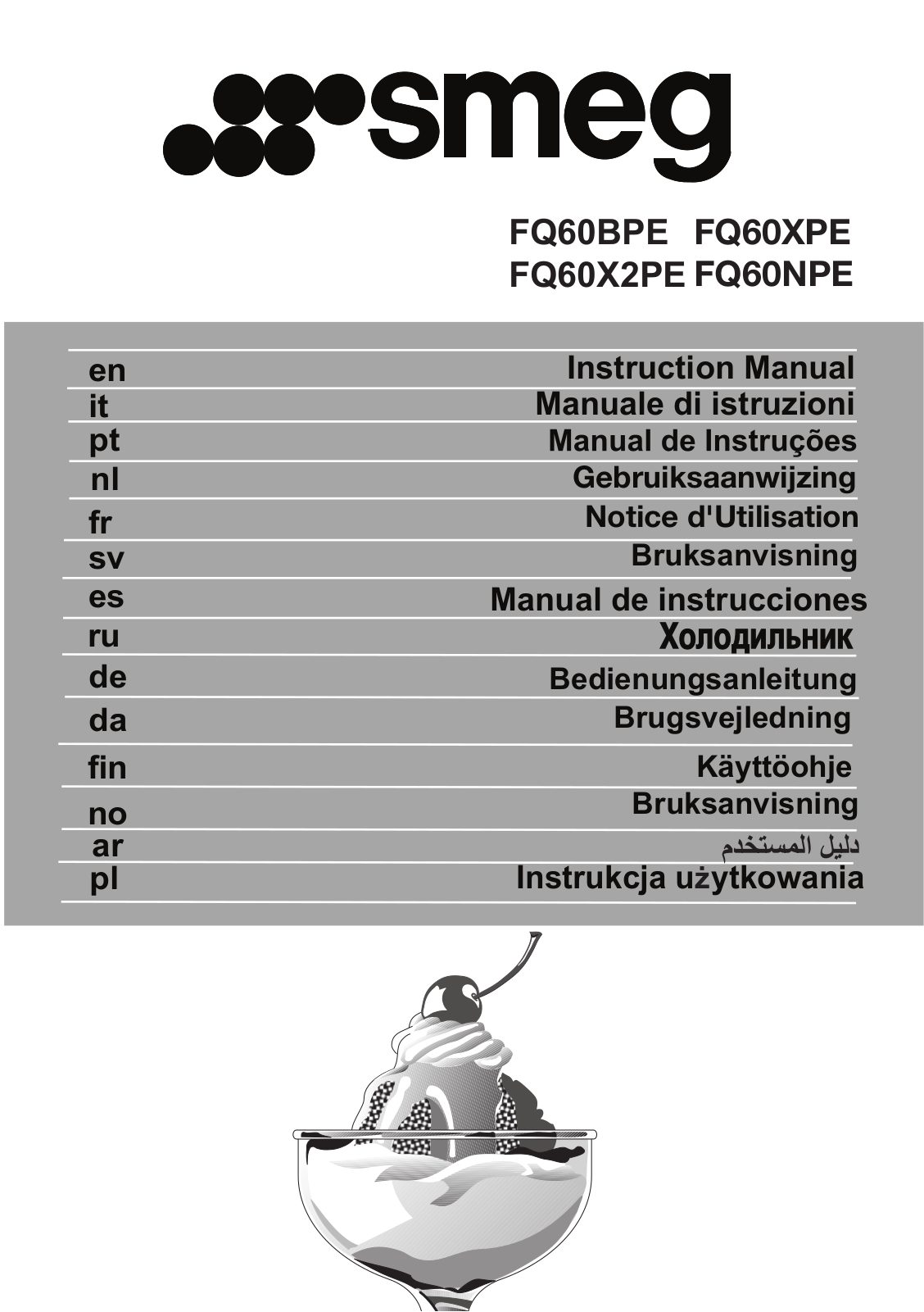 Smeg FQ60XPE User Manual