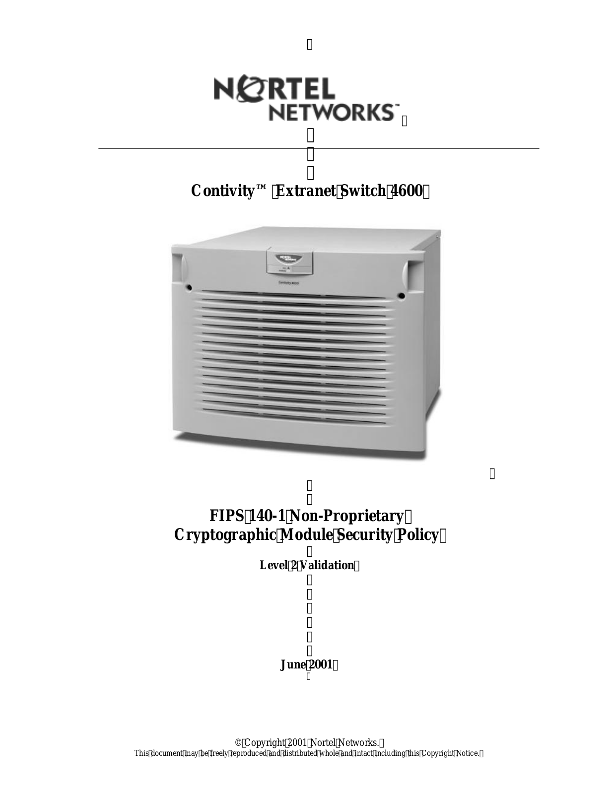 Nortel Networks 4600 User Manual