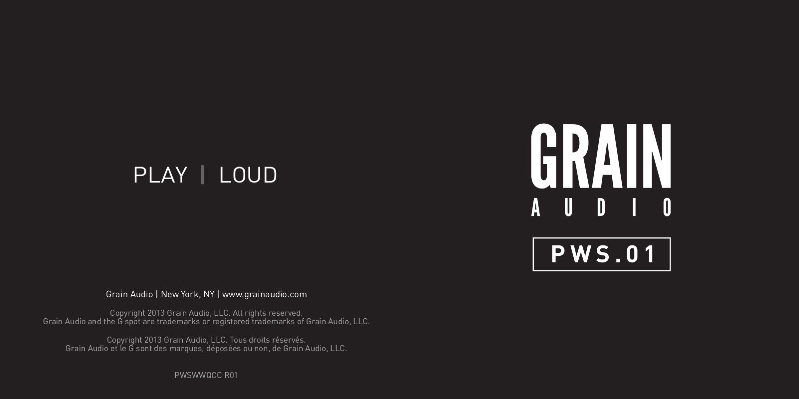 Grain Audio PWS.01 User Manual