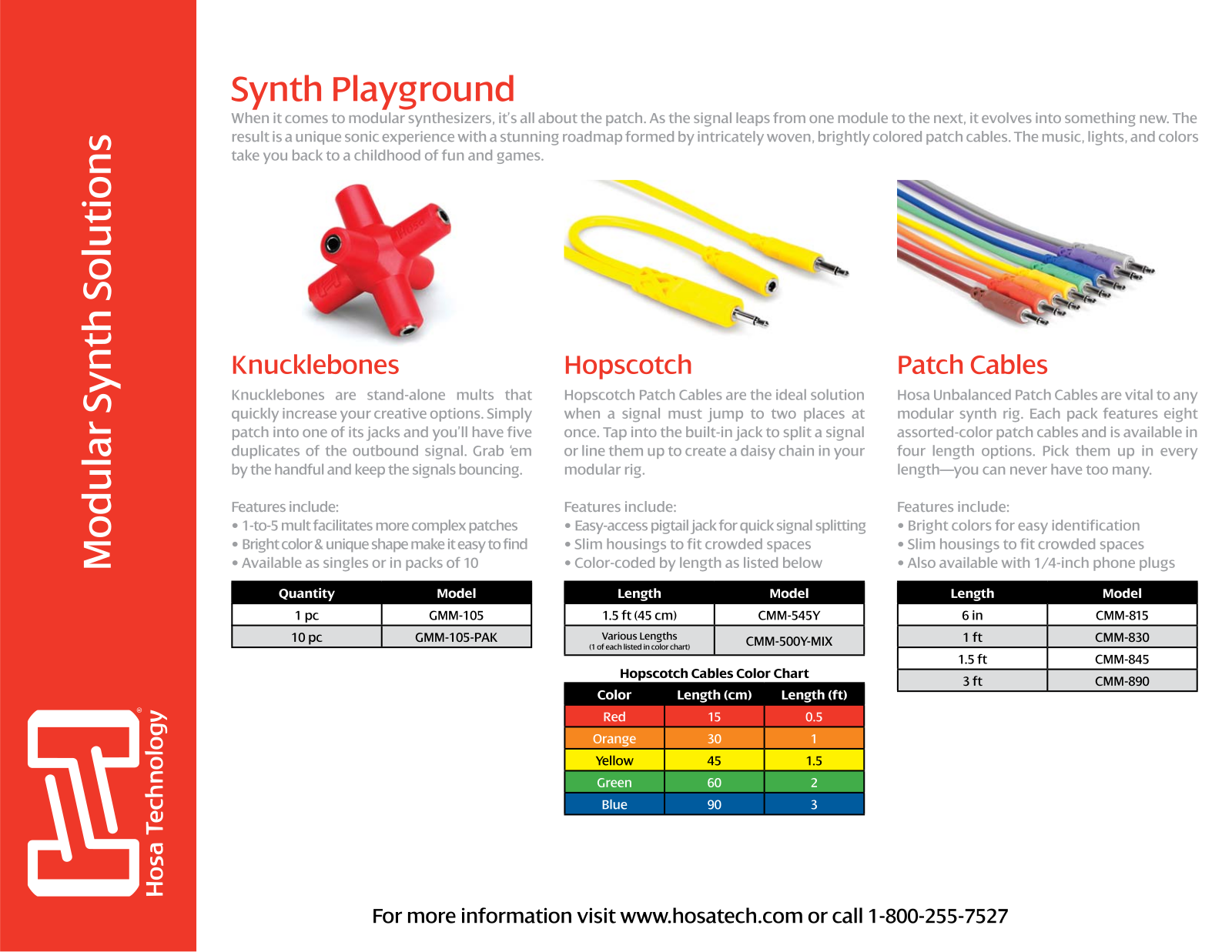 Hosa CMM-815, CMM-830, CMM-845, CMM-890 User Manual