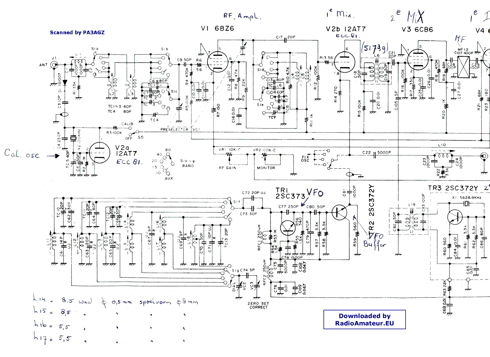 Yaesu FR50B Schematic