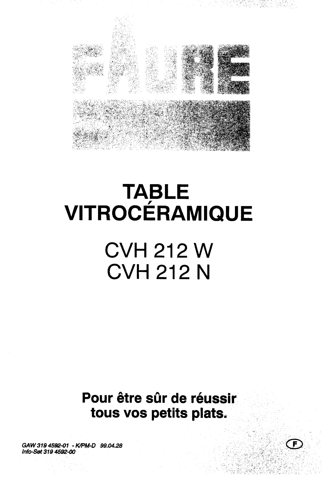 Faure CVH212N, CVH212W User Manual