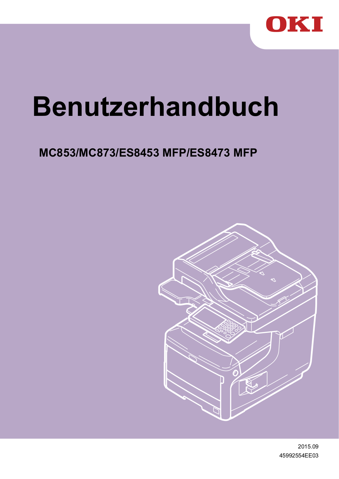 OKI MC853, MC873, ES8453 MFP, ES8473 MFP User guide