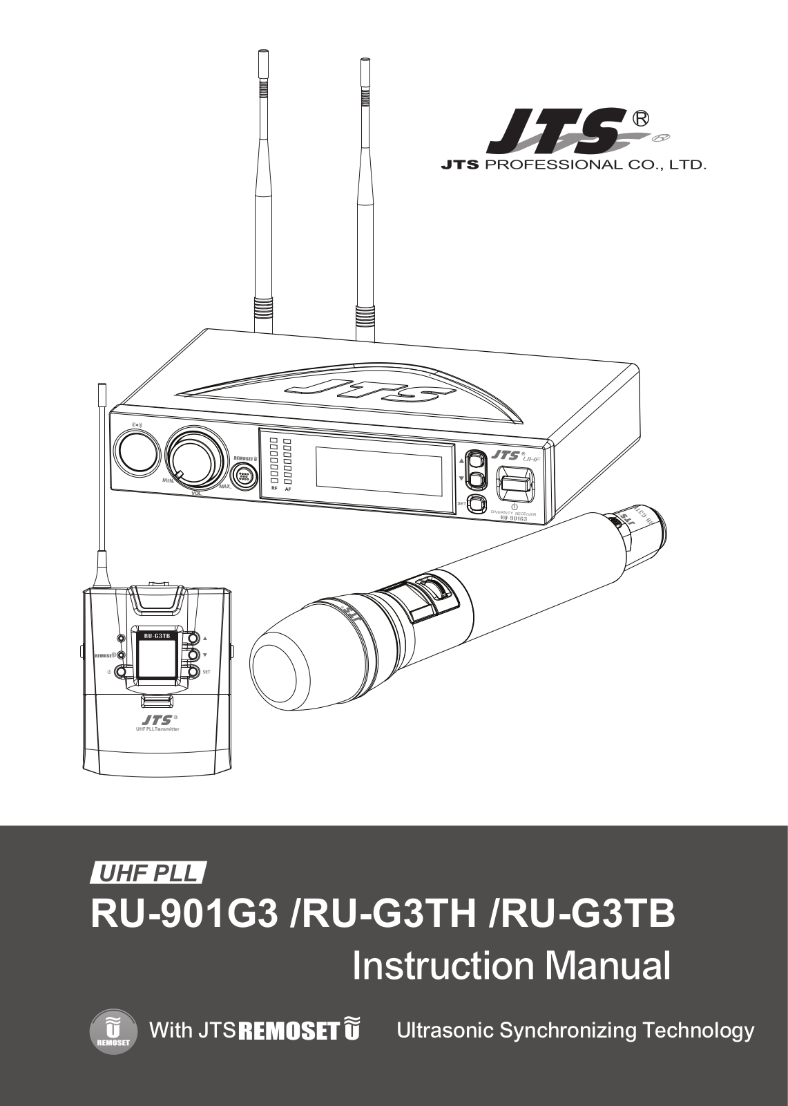 JTS Professional Co RU G3TH, RU G3TB User Manual