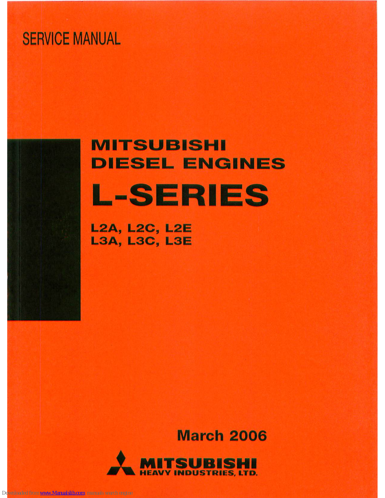 Mitsubishi L2A, L2C, L3A, L3C, L3E Service Manual