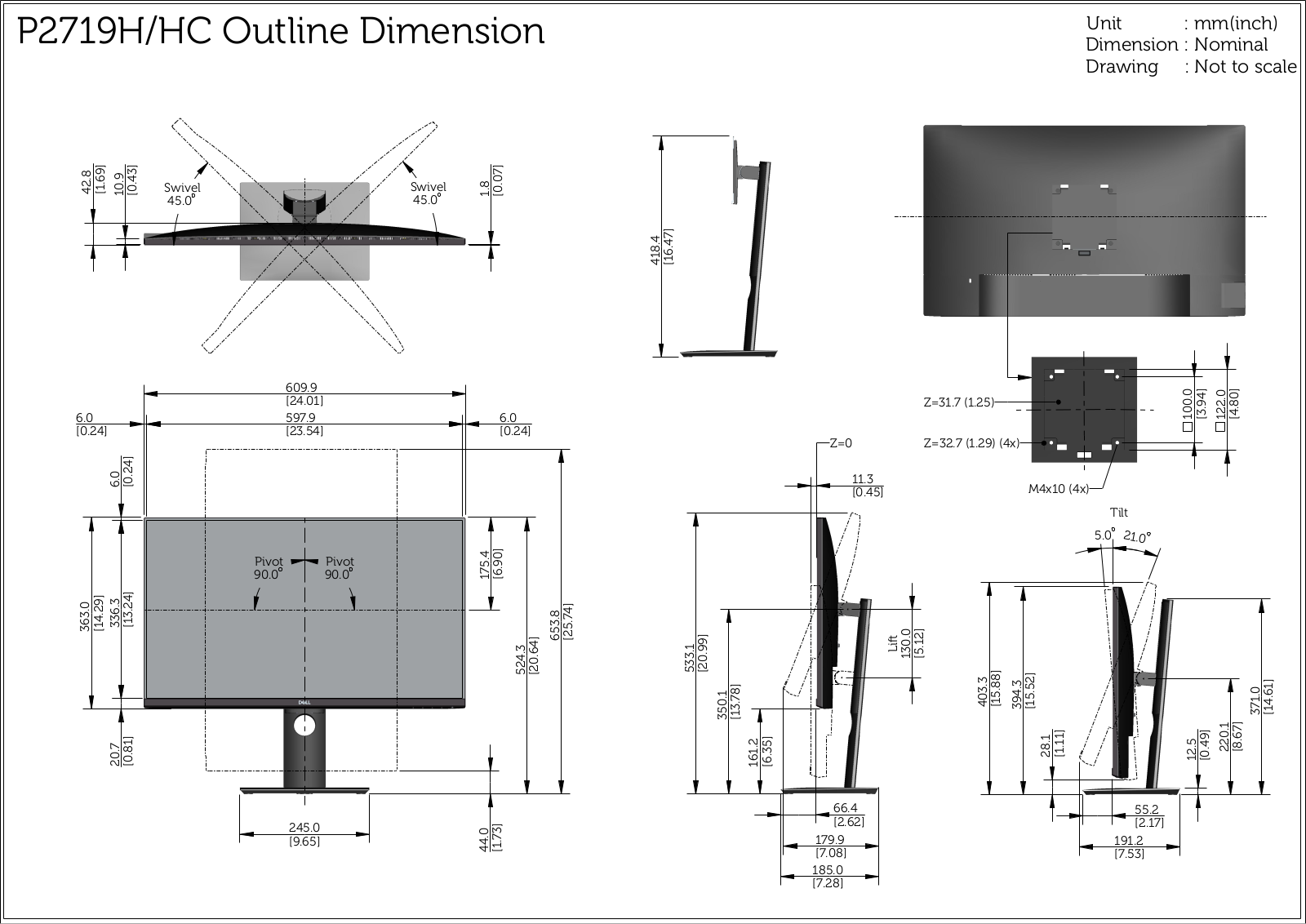 Dell P2719H User Manual